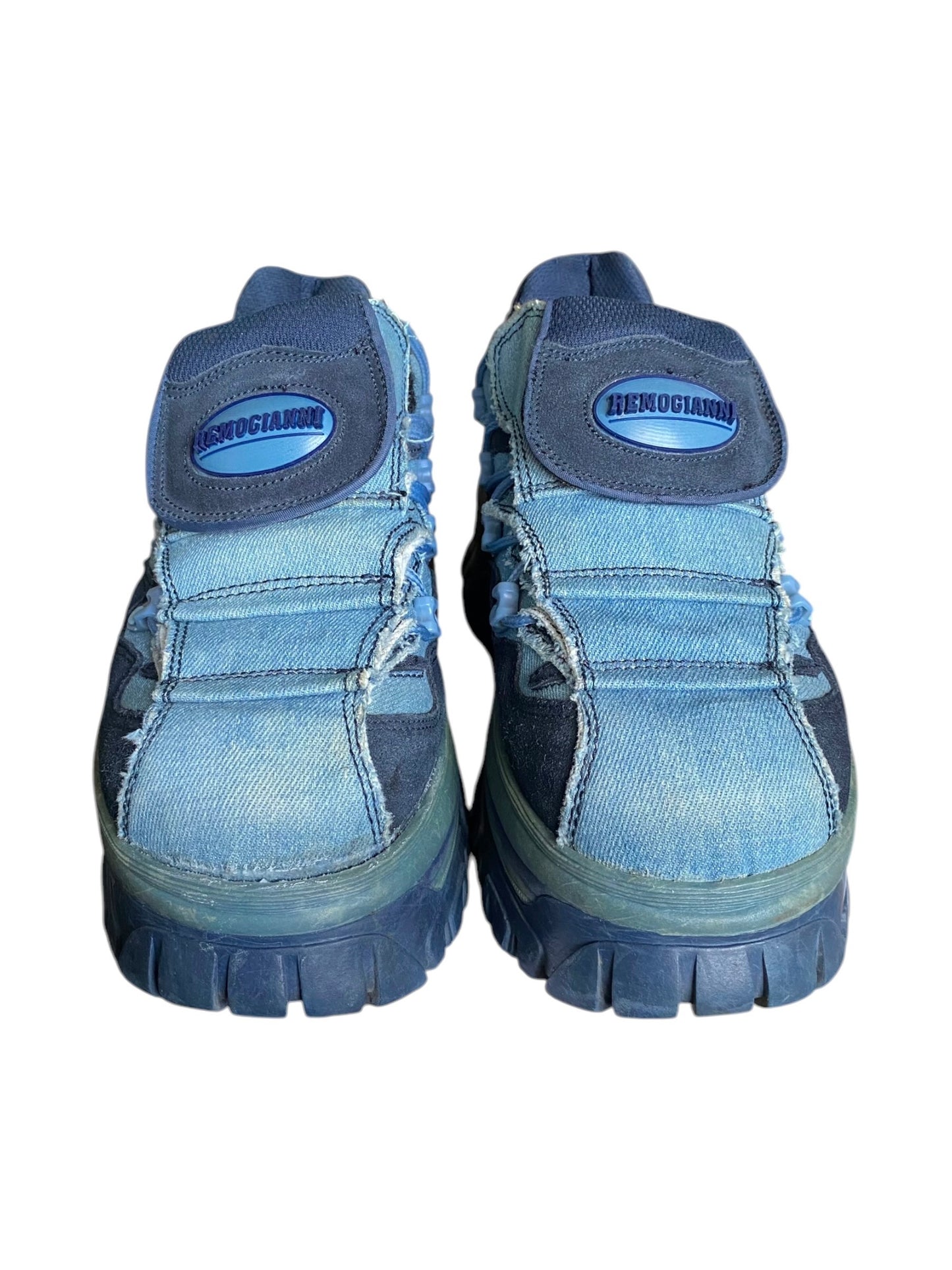 Vintage Remo Gianni blue platform boots size 40