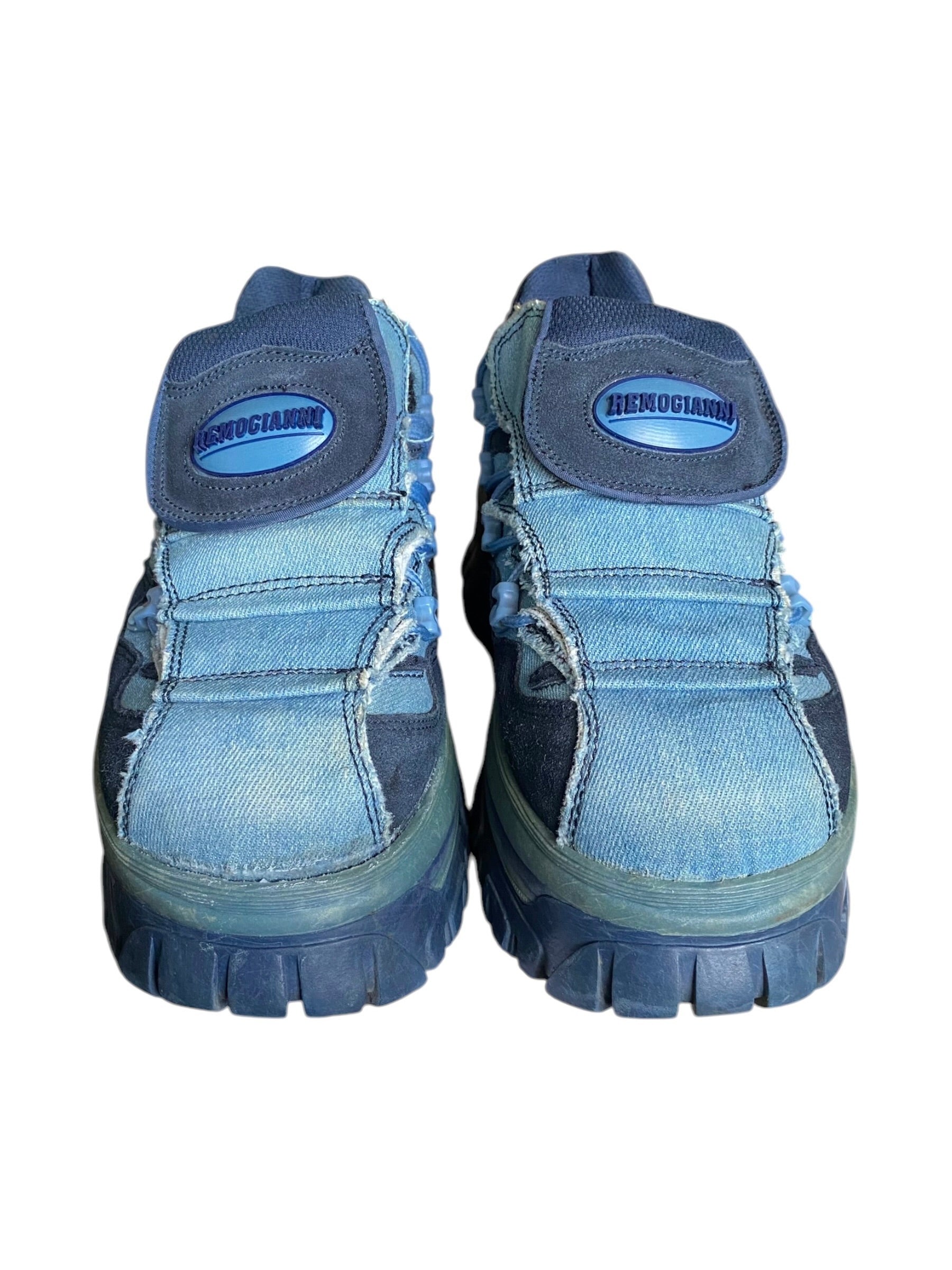 Vintage Remo Gianni blue platform boots size 40