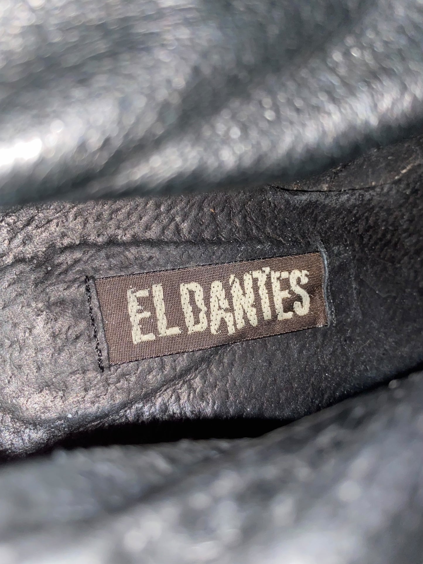 Vintage El Dantes block platform leather boots size 37