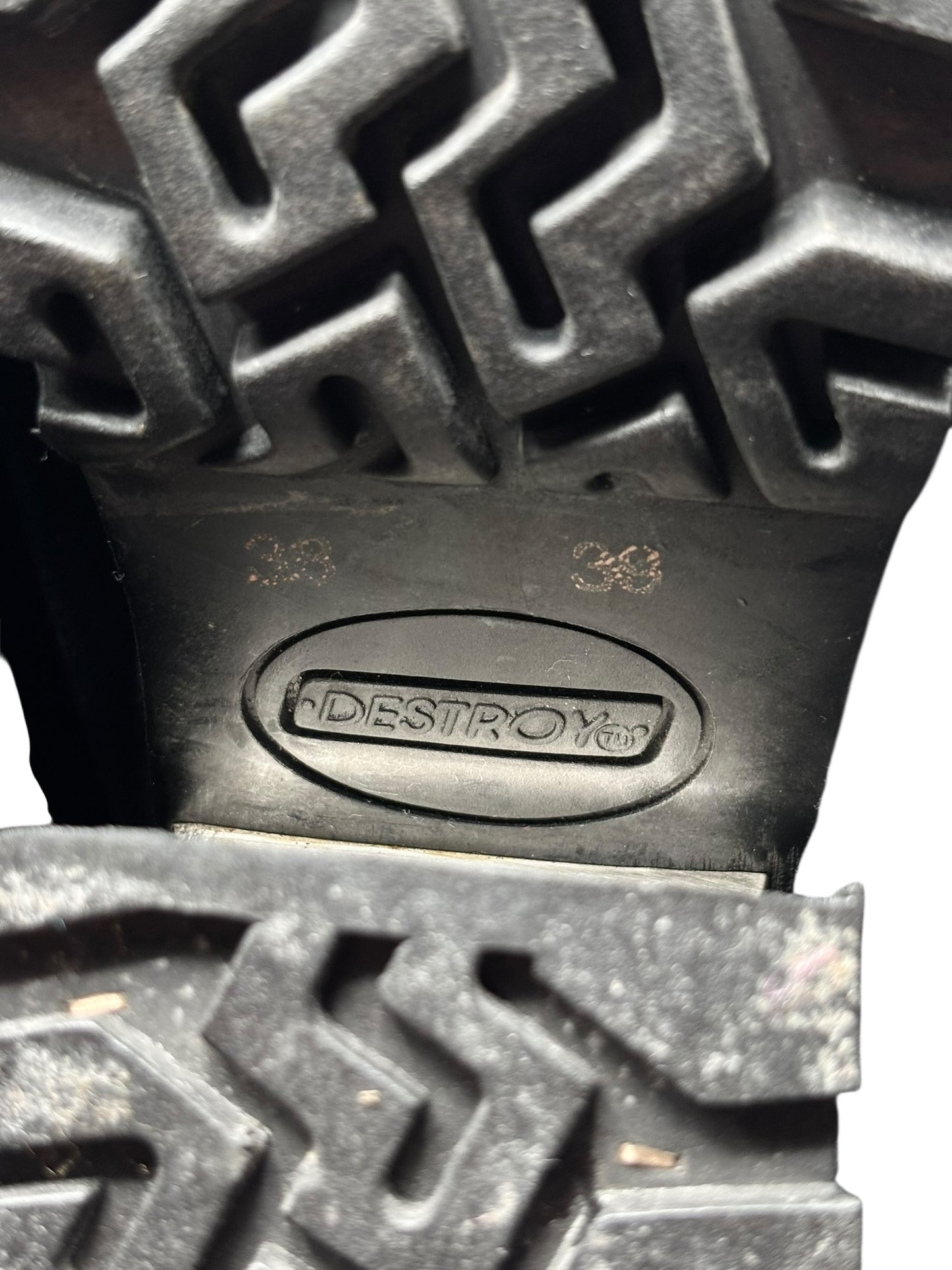 Vintage Destroy buckle loafers