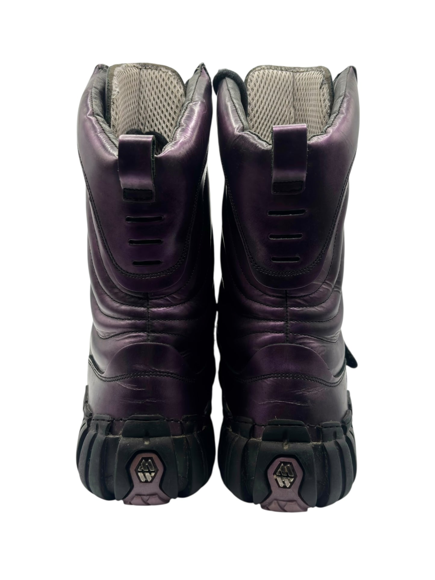 Vintage New Rock purple techno boots size 40