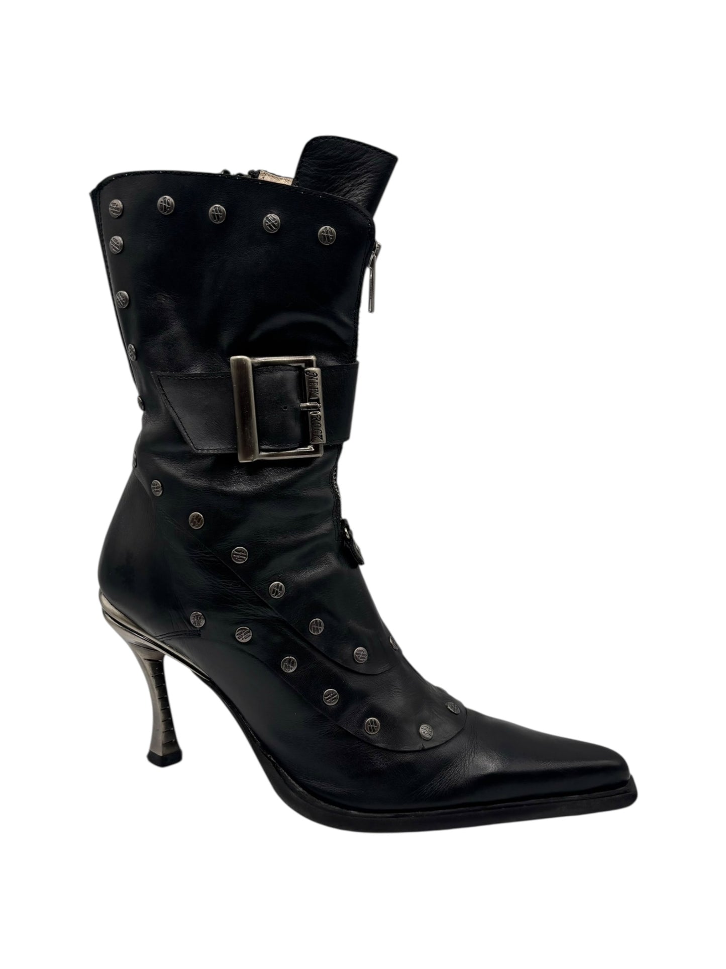 Vintage New Rock studded heels size 40