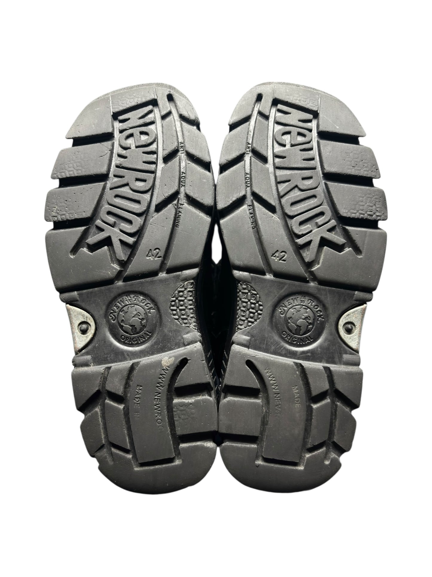 New Rock leather platform boots