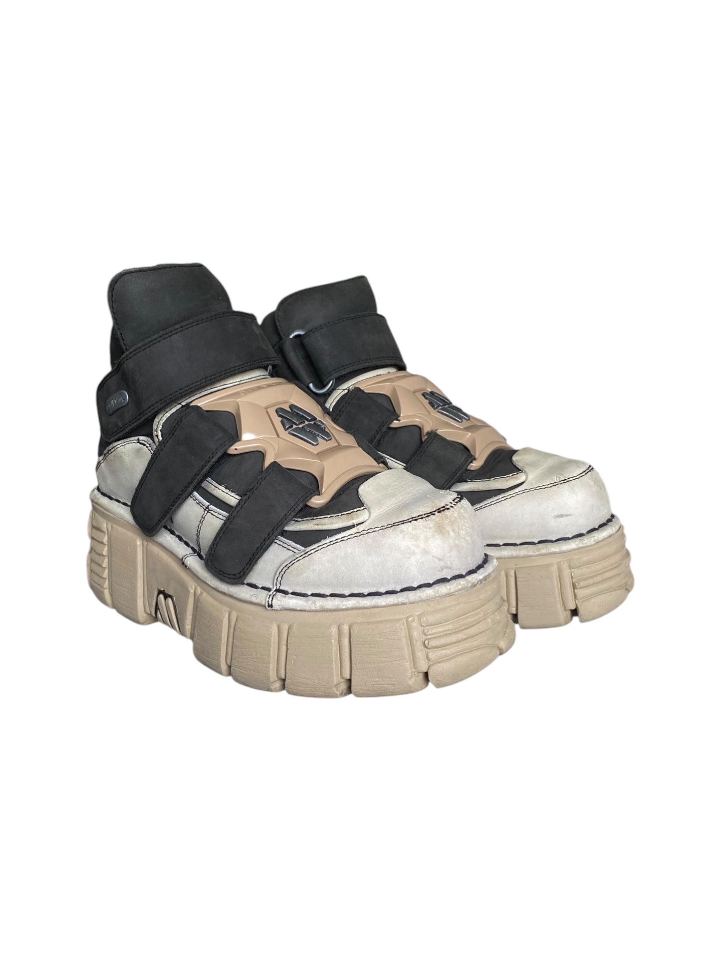 Vintage New Rock M-285 beige platform boots size 40