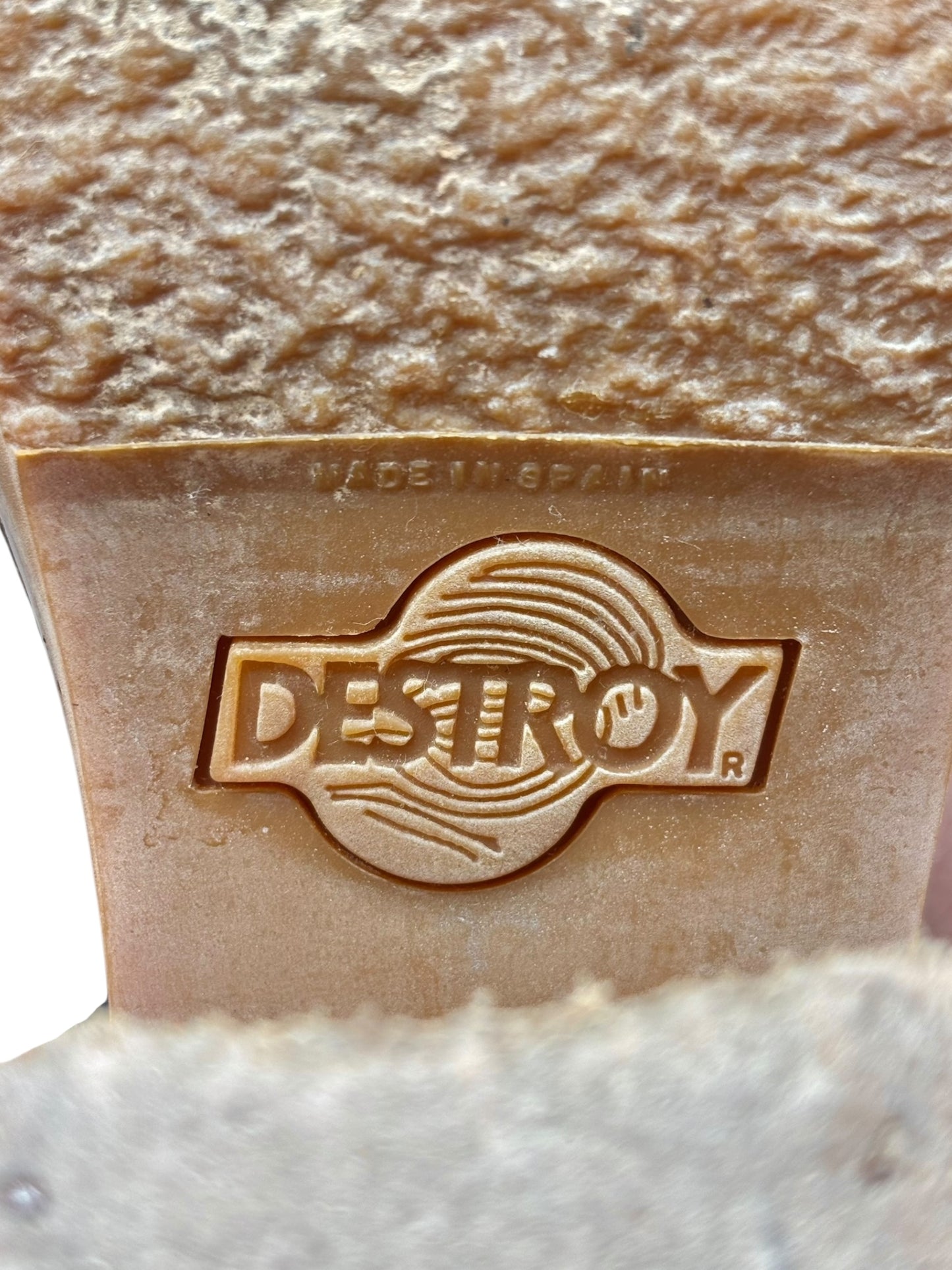 Beautiful vintage 90s Destroy knee high flower block platform boots size 37