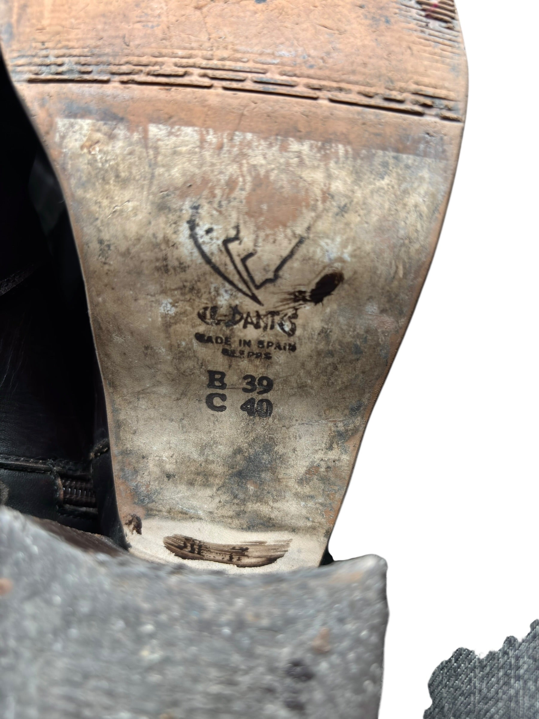 Beautiful vintage El Dantes brown leather boots size 38