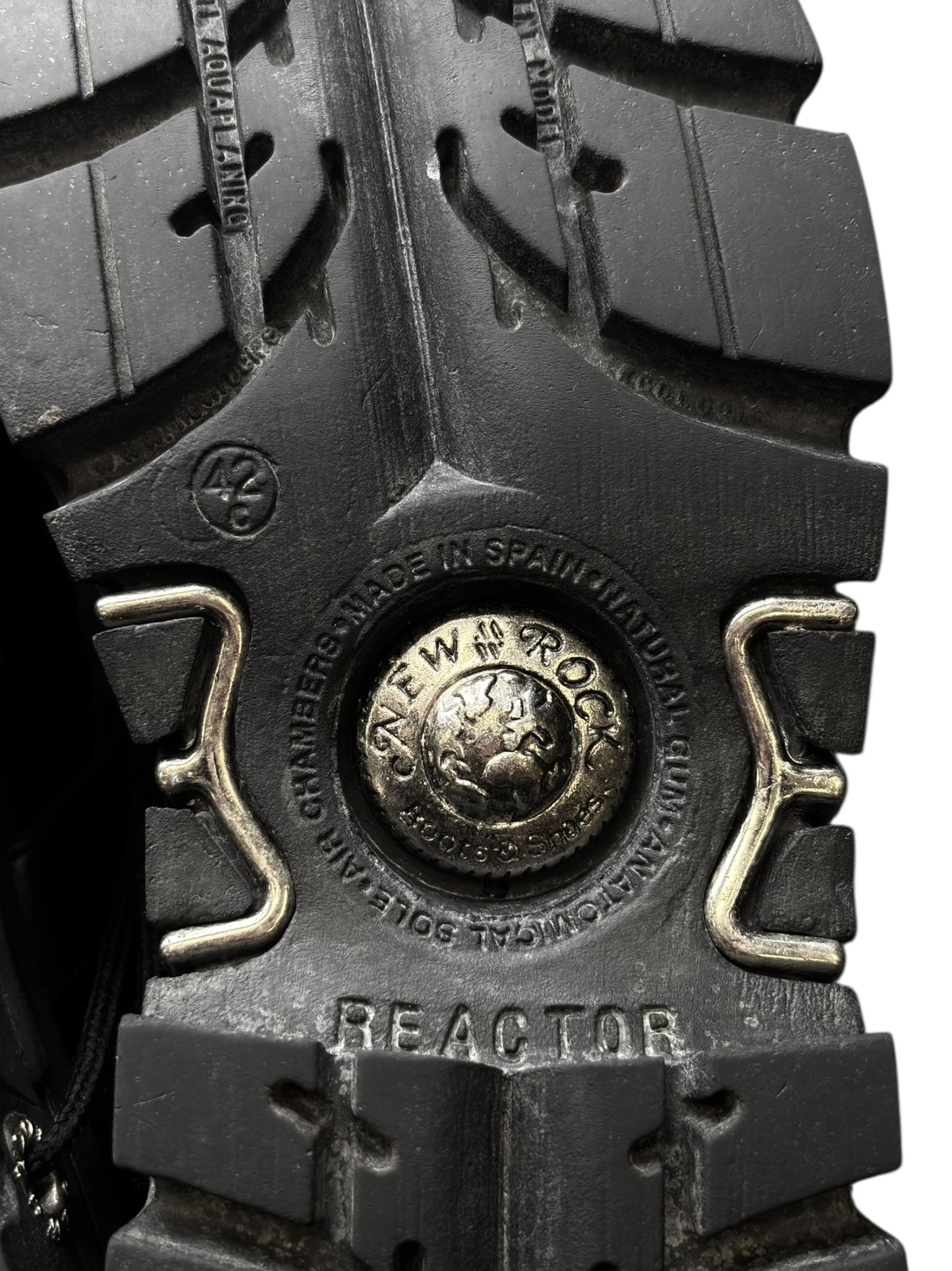 Vintage New Rock mid-calf reactor leather boots size 42