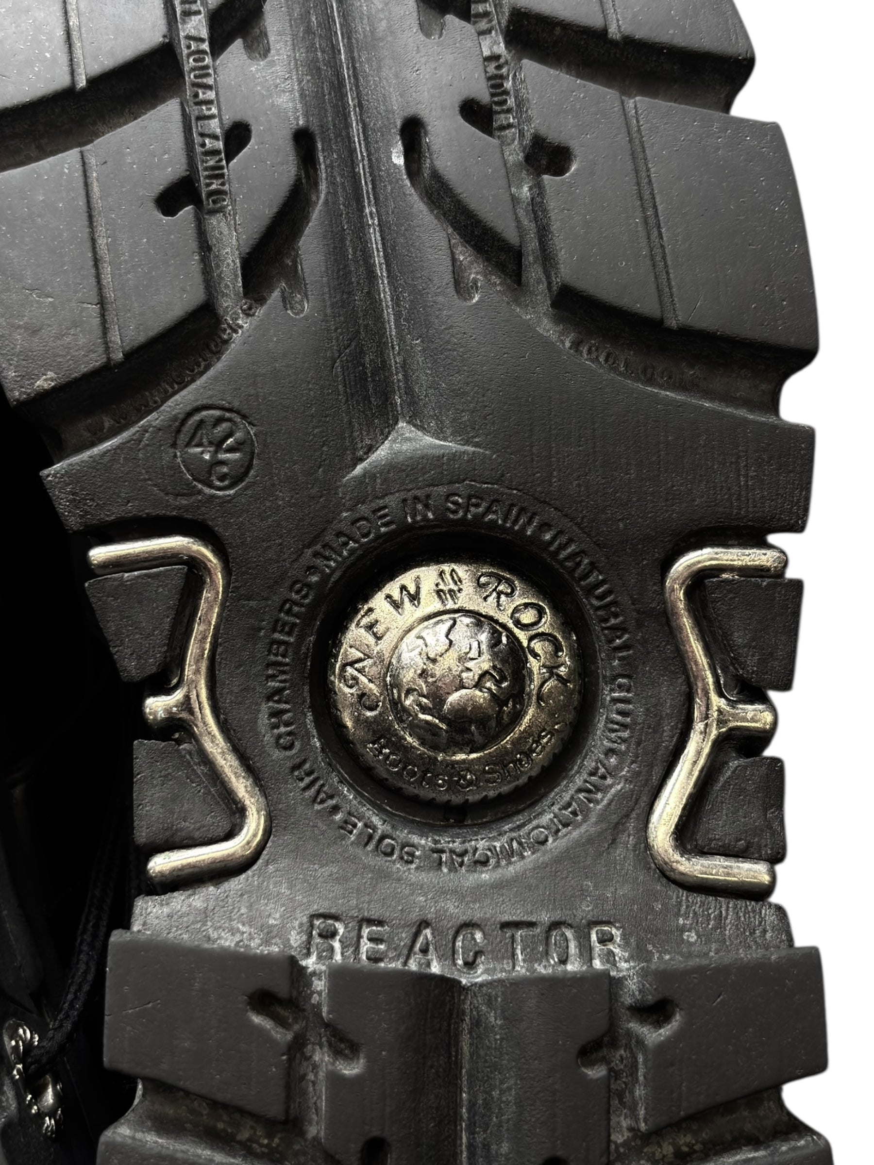 Vintage New Rock mid-calf reactor leather boots size 42