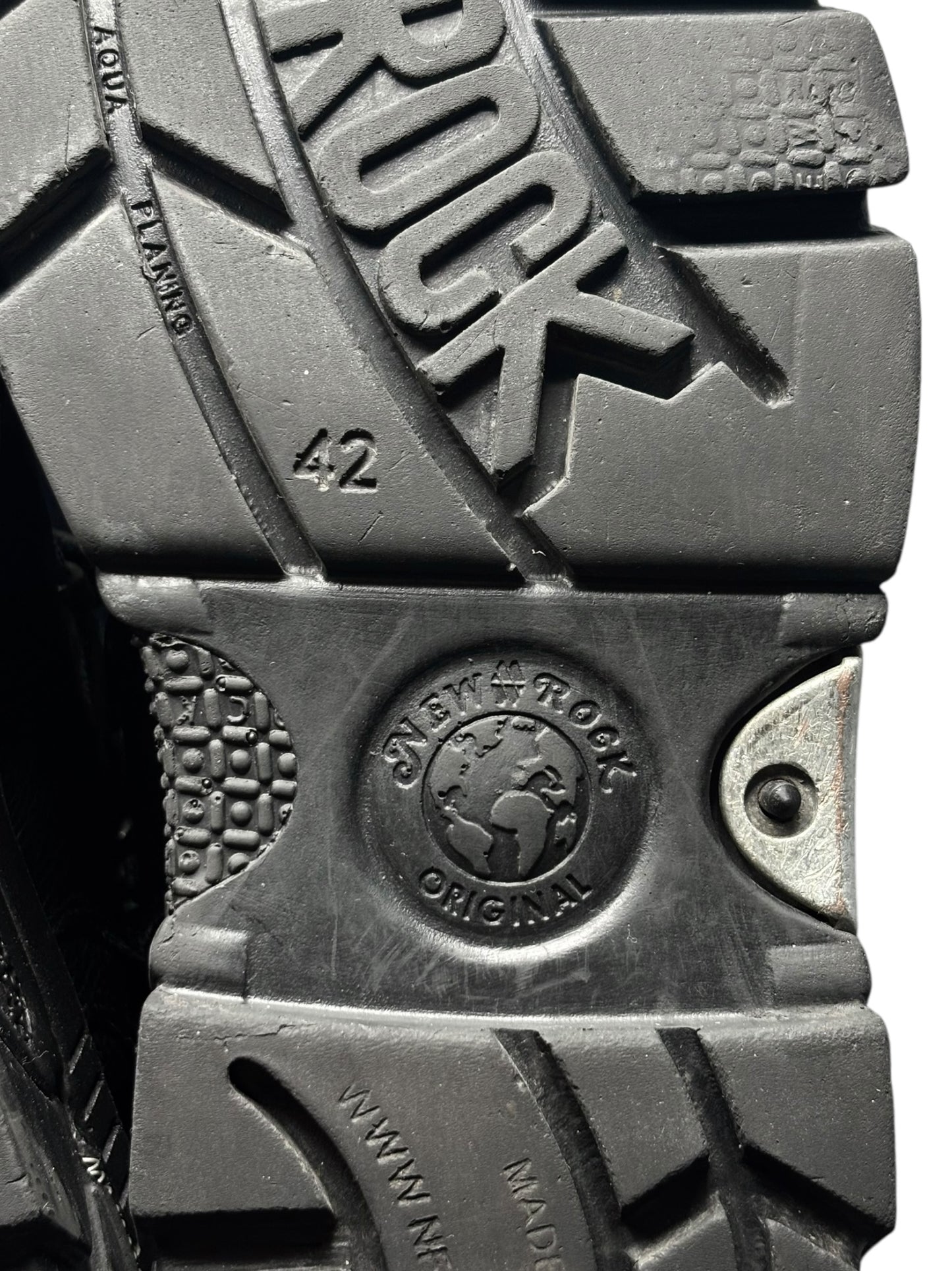 New Rock leather platform boots