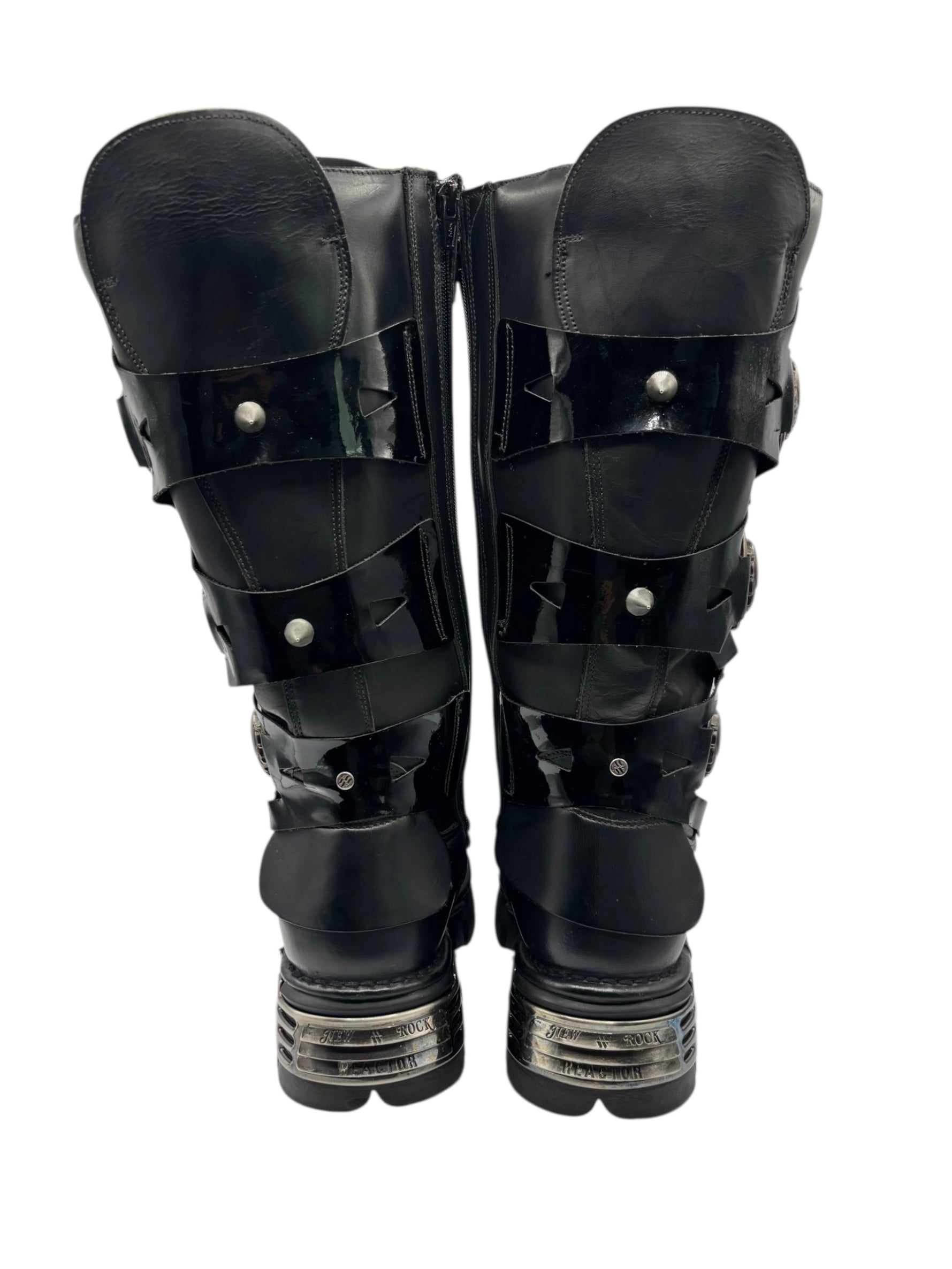 Vintage New Rock M-735-C5 knee high leather boots size 41