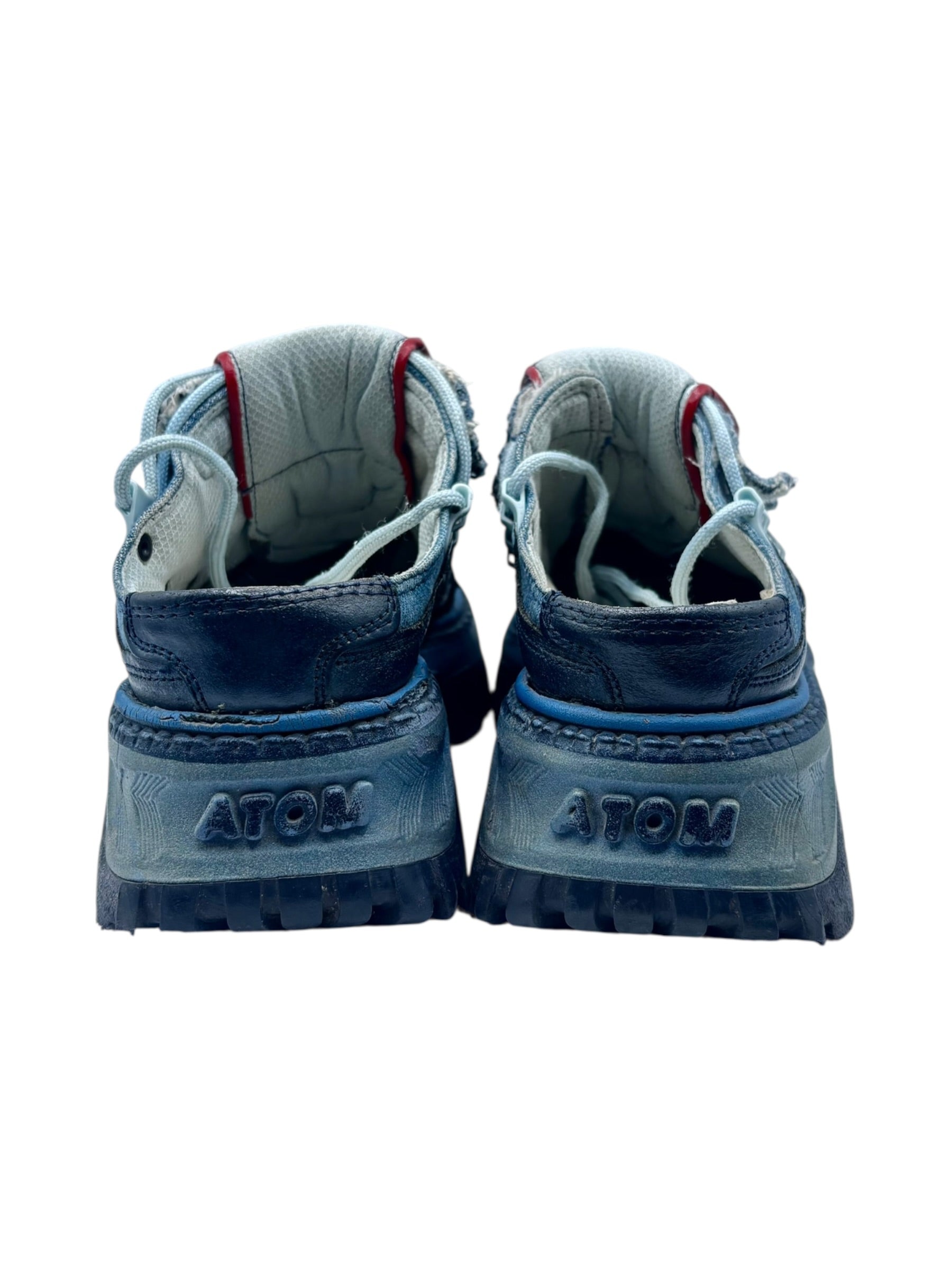 Vintage Gordon Jack denim platform clogs size 36