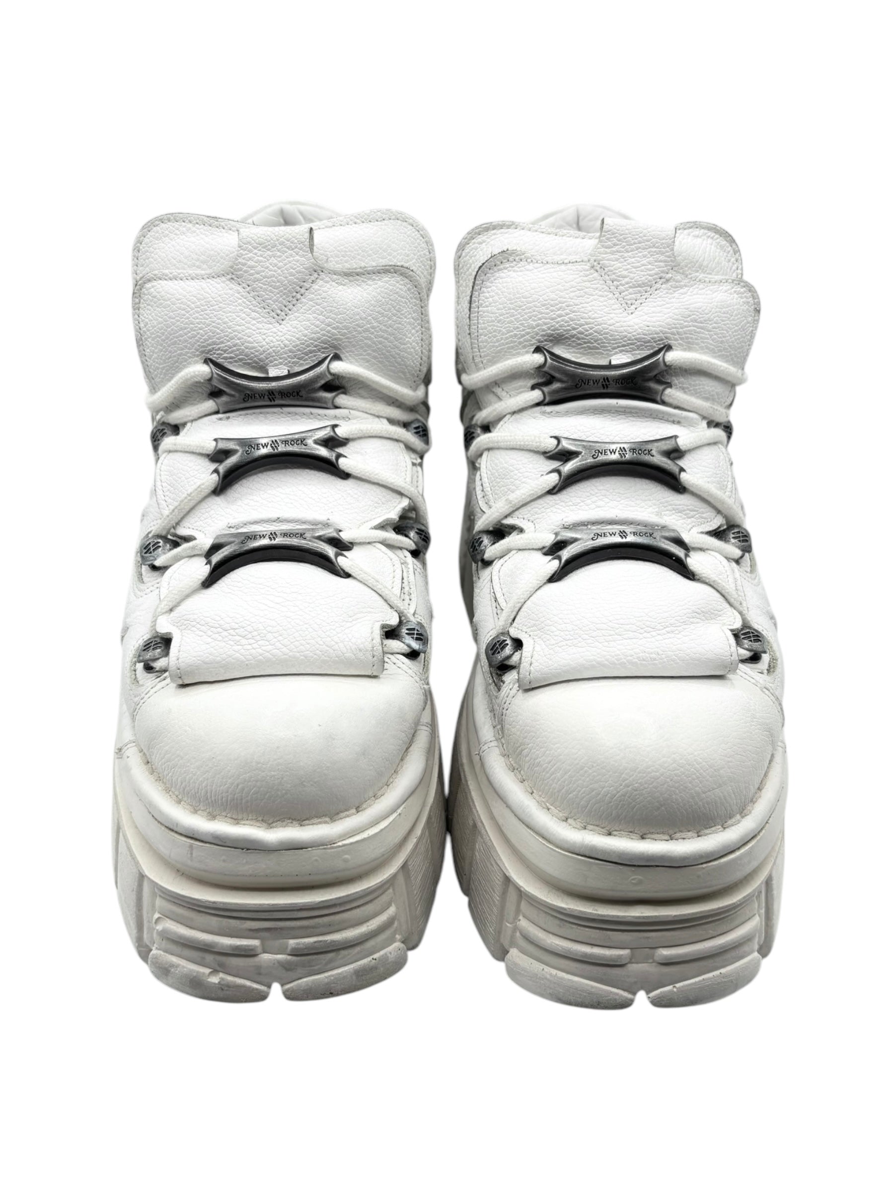 New Rock M-106 white platform boots size 43