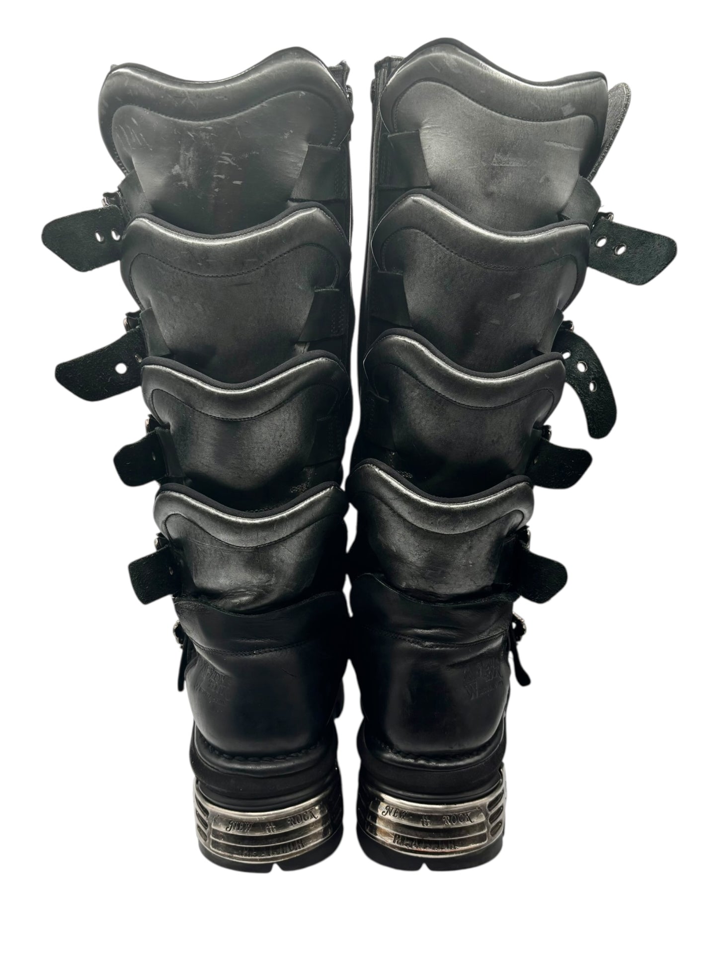 Vintage New Rock M.738 knee high dragon scale boots size 41