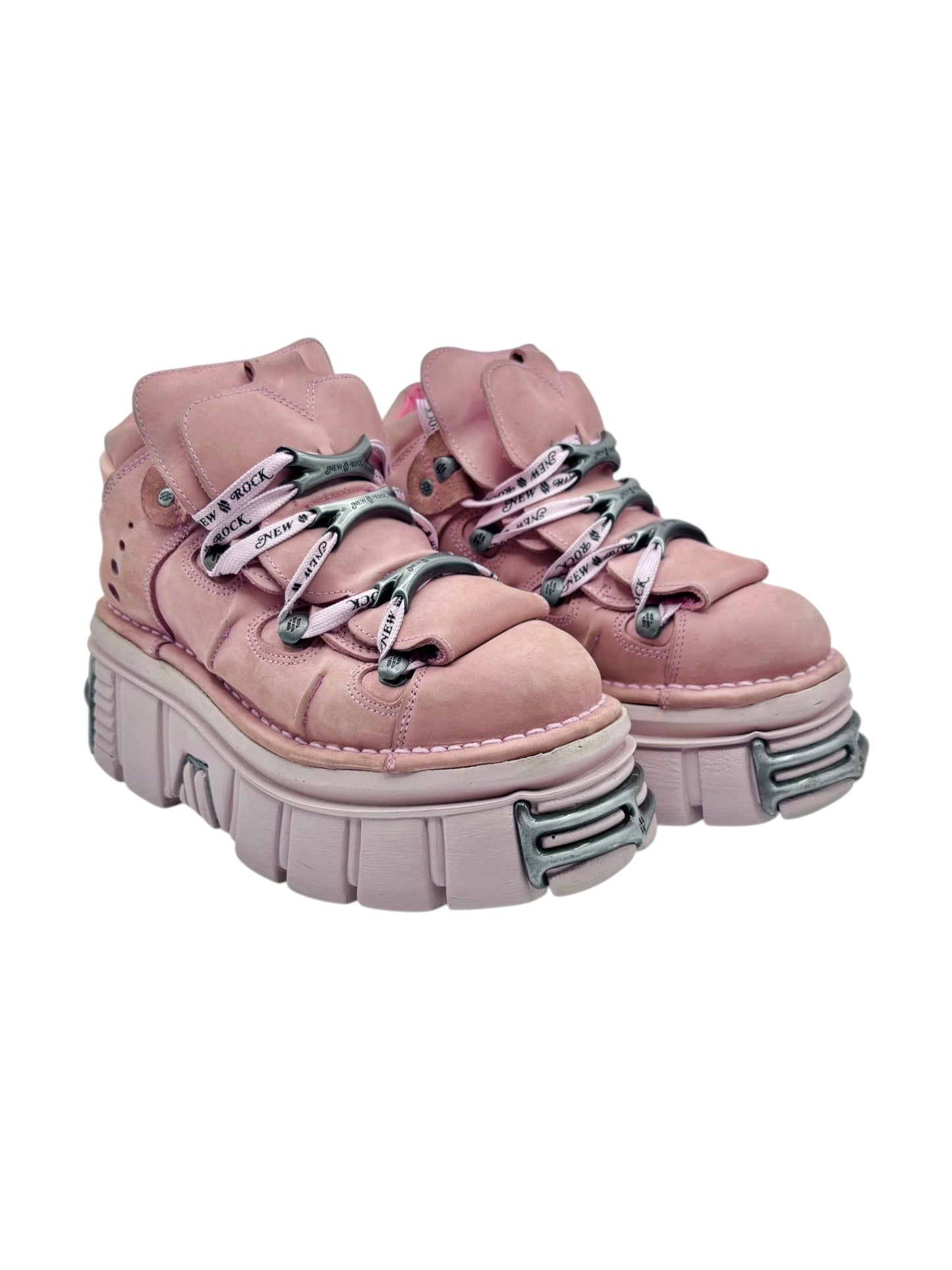 New Rock M-106-C58 pink platform boots size 44