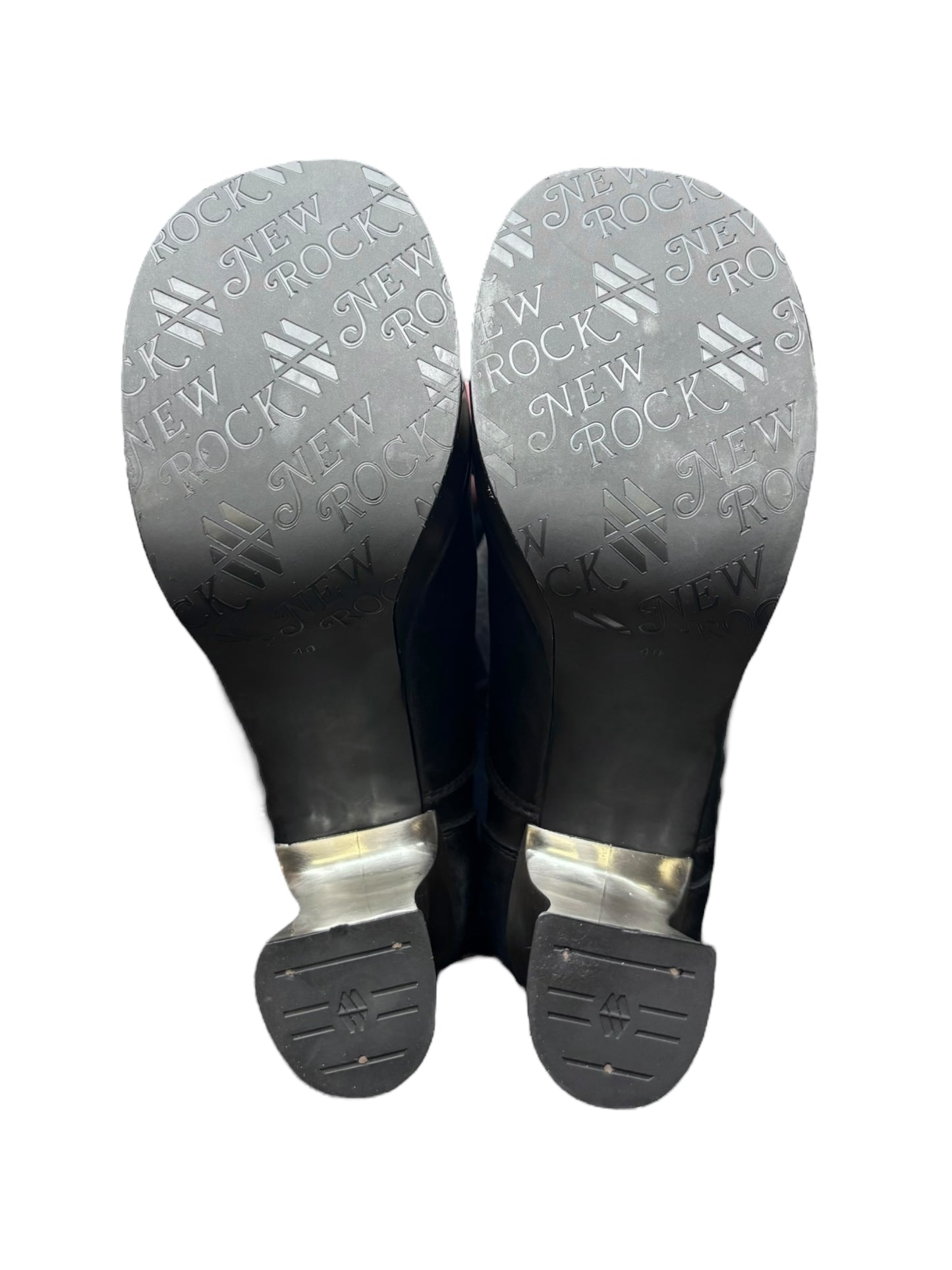 Vintage New Rock leather platform heels size 40