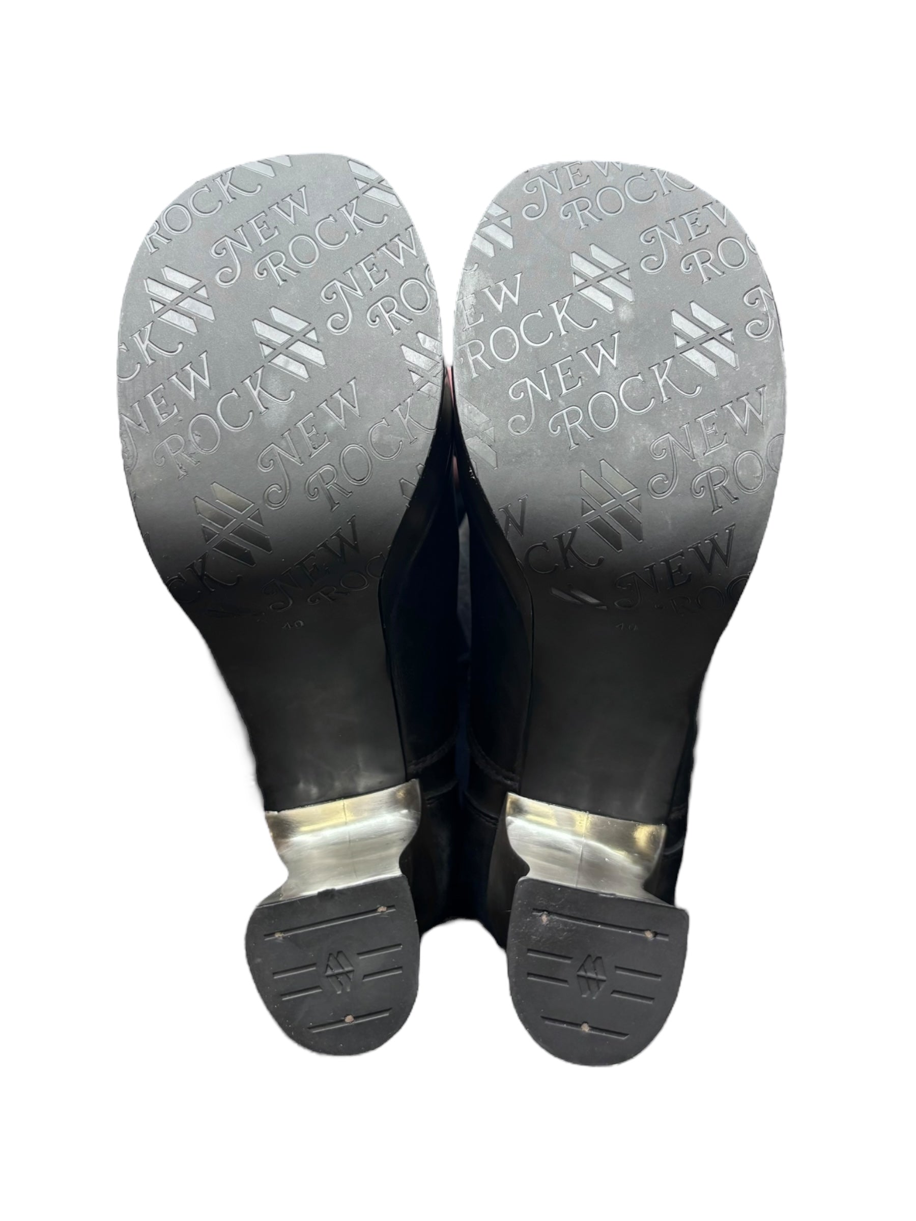 Vintage New Rock leather platform heels size 40