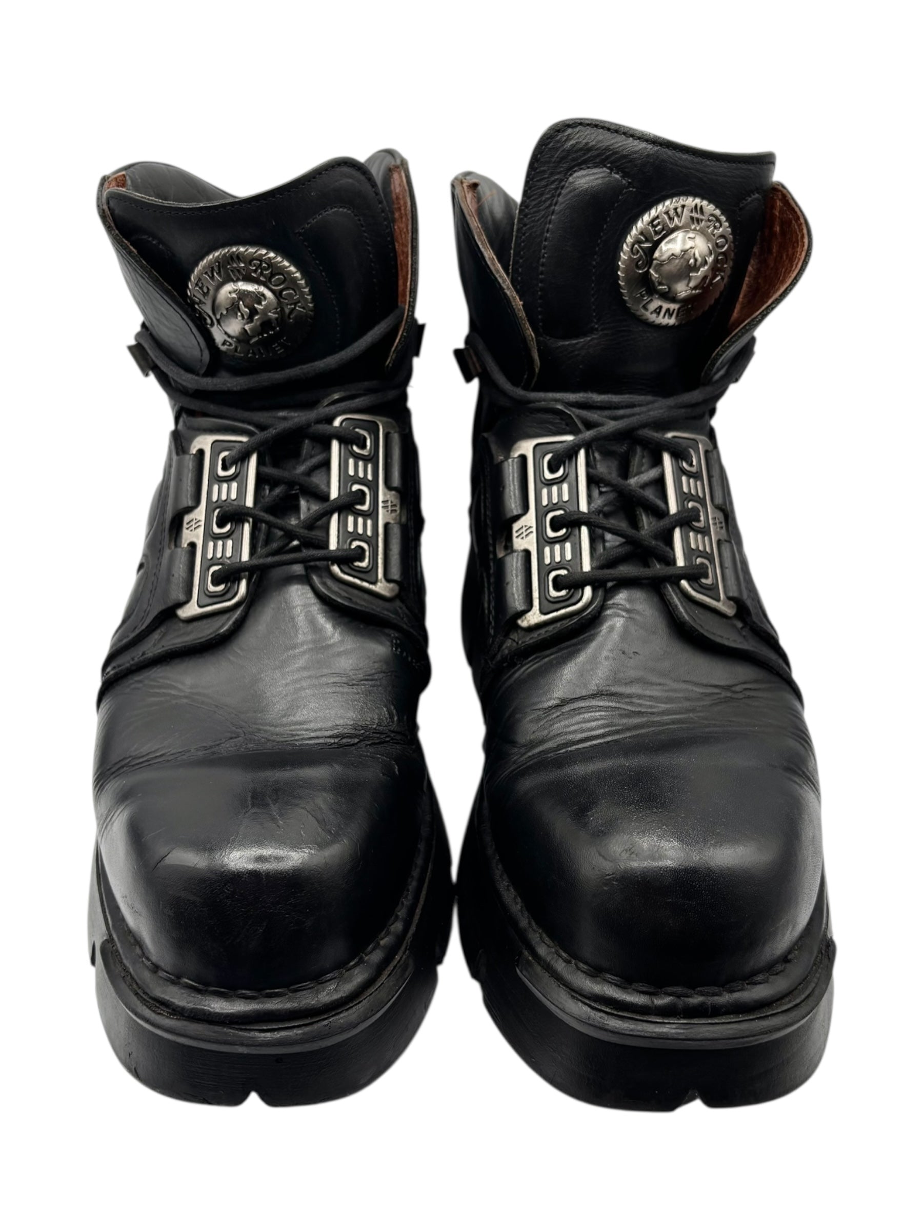 Vintage New Rock combat ankle boots size 46