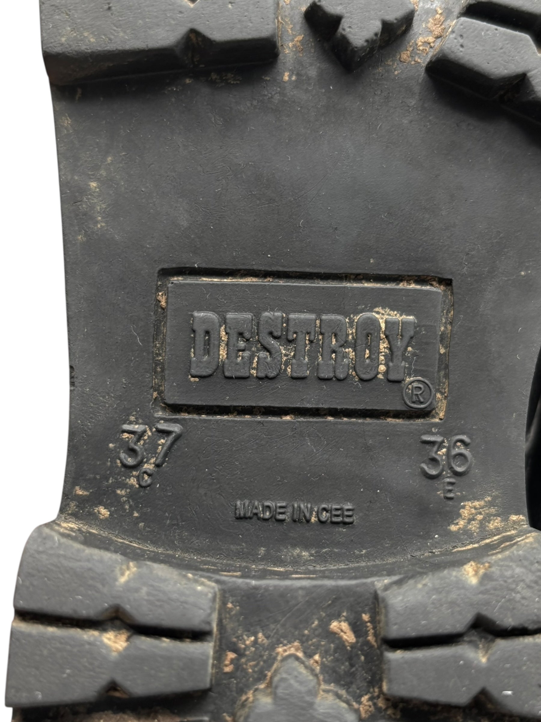 Vintage Destroy lace up boots size 36