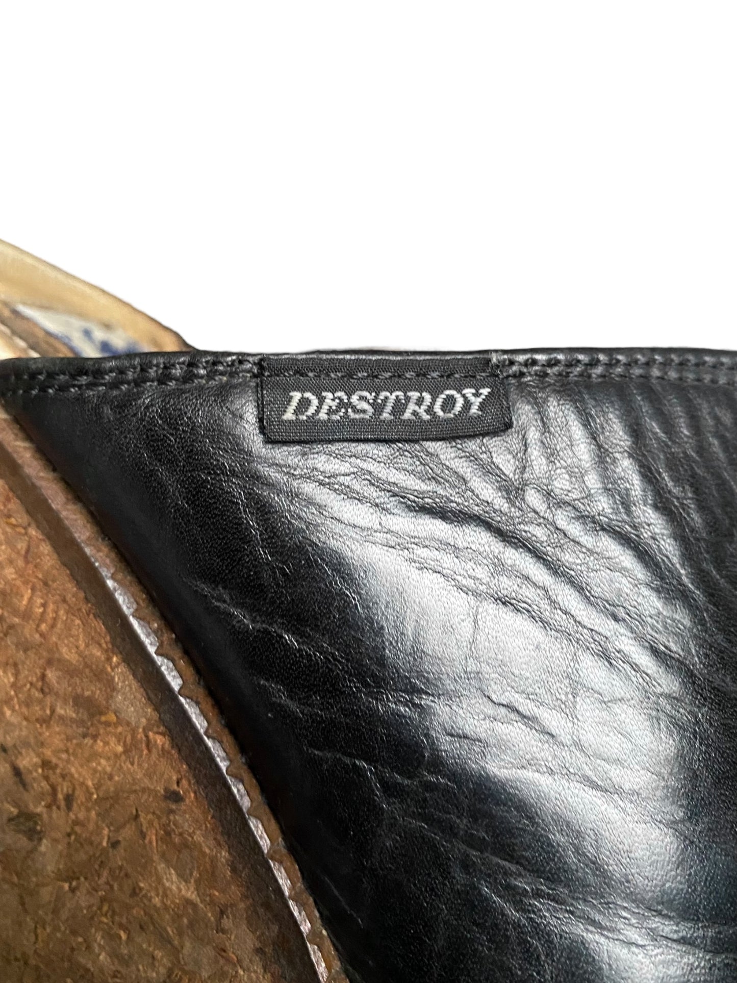 Vintage Destroy leather mules size 36