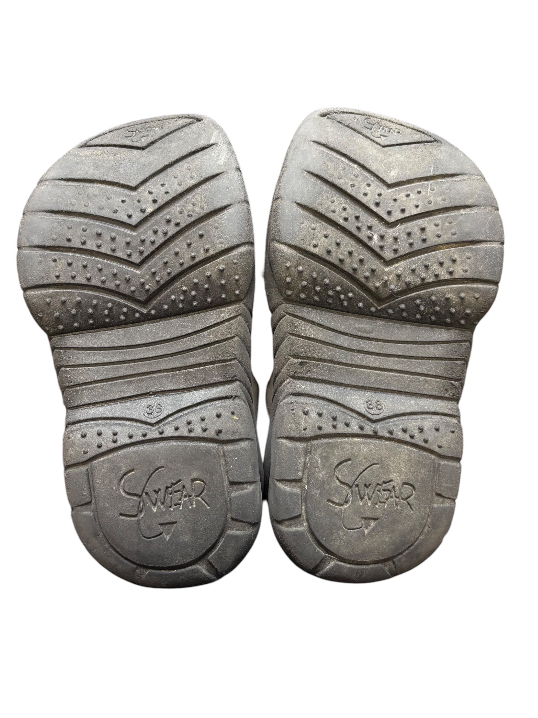 Swear London street mix blue platform boots Size 38 size 38