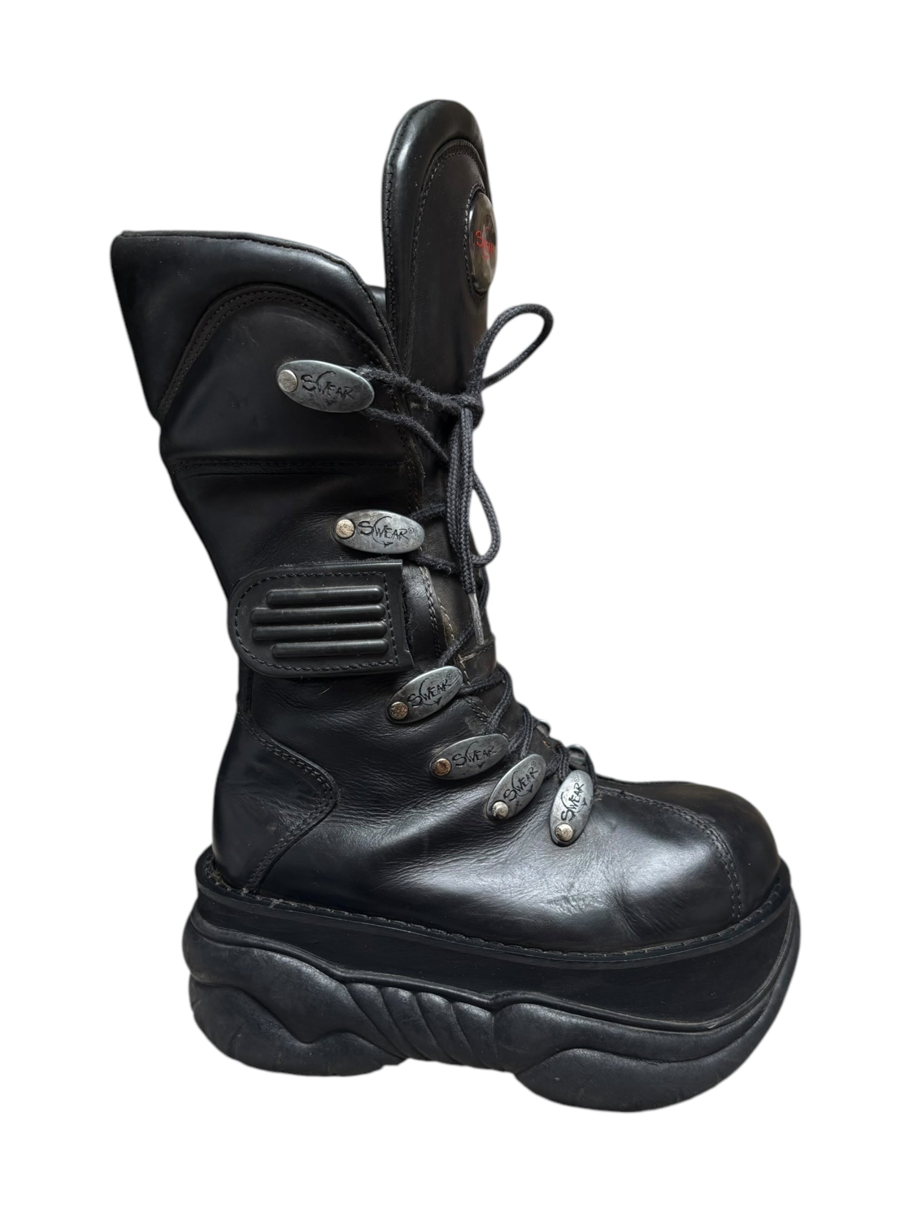 Vintage 90s Swear London alternative platform boots size 37