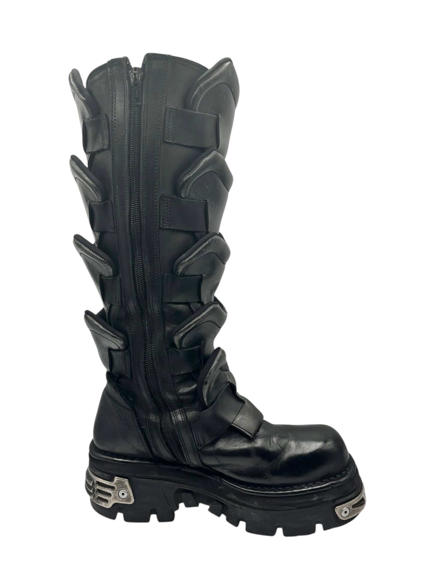 Vintage New Rock M.738 knee high dragon scale boots size 41