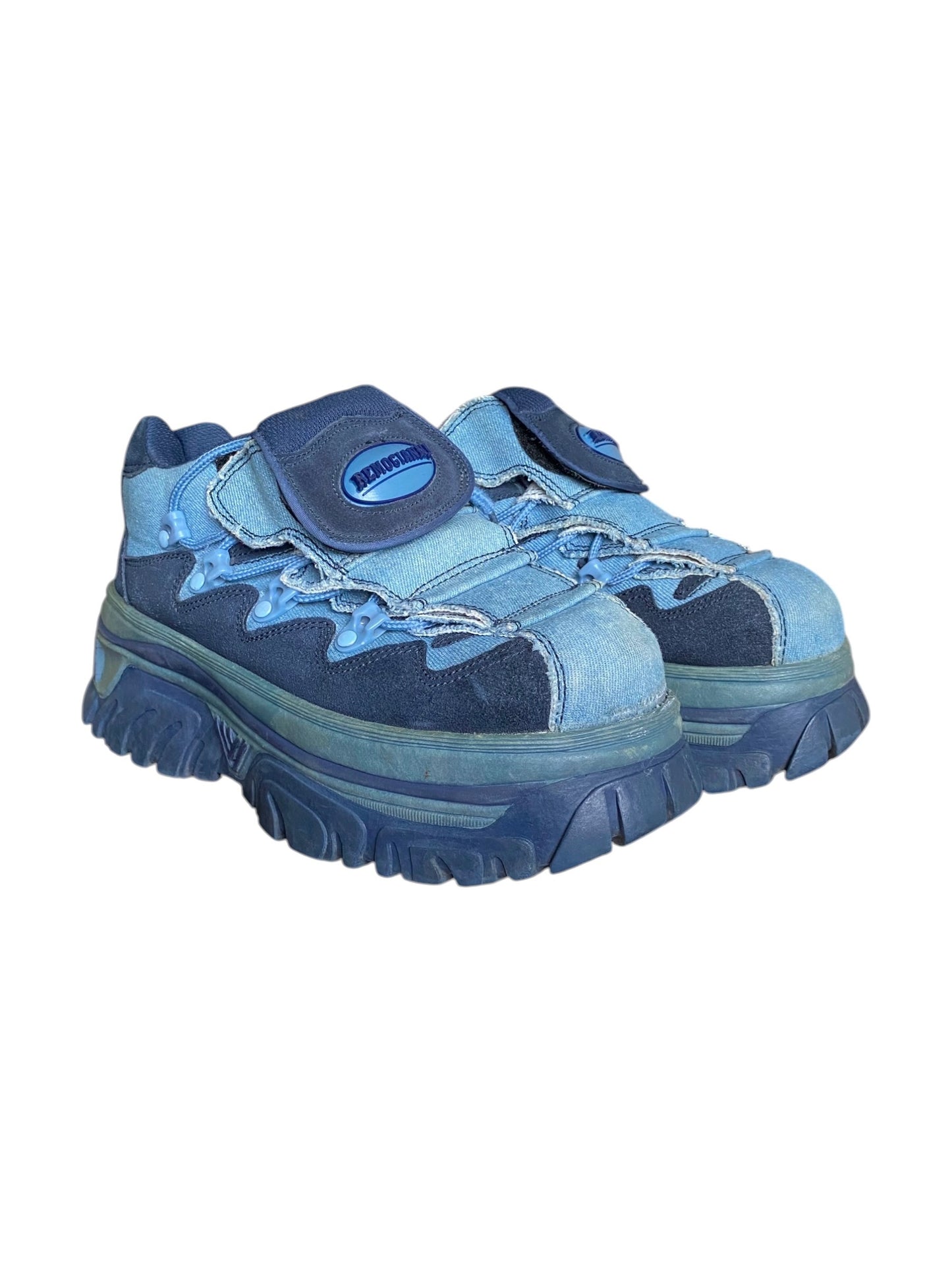 Vintage Remo Gianni blue platform boots size 40