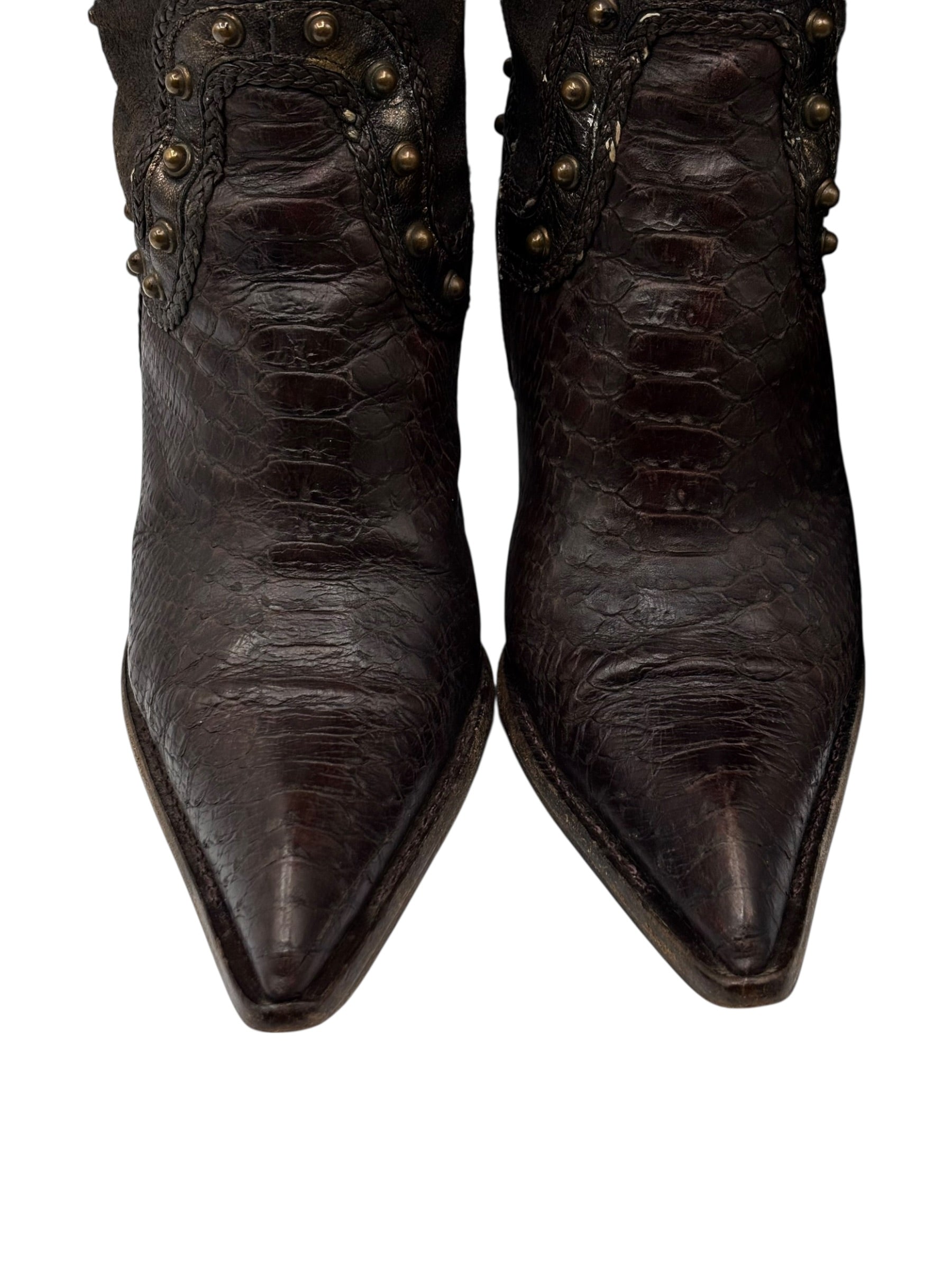 Vintage El Dantes brown knee high boots size 38