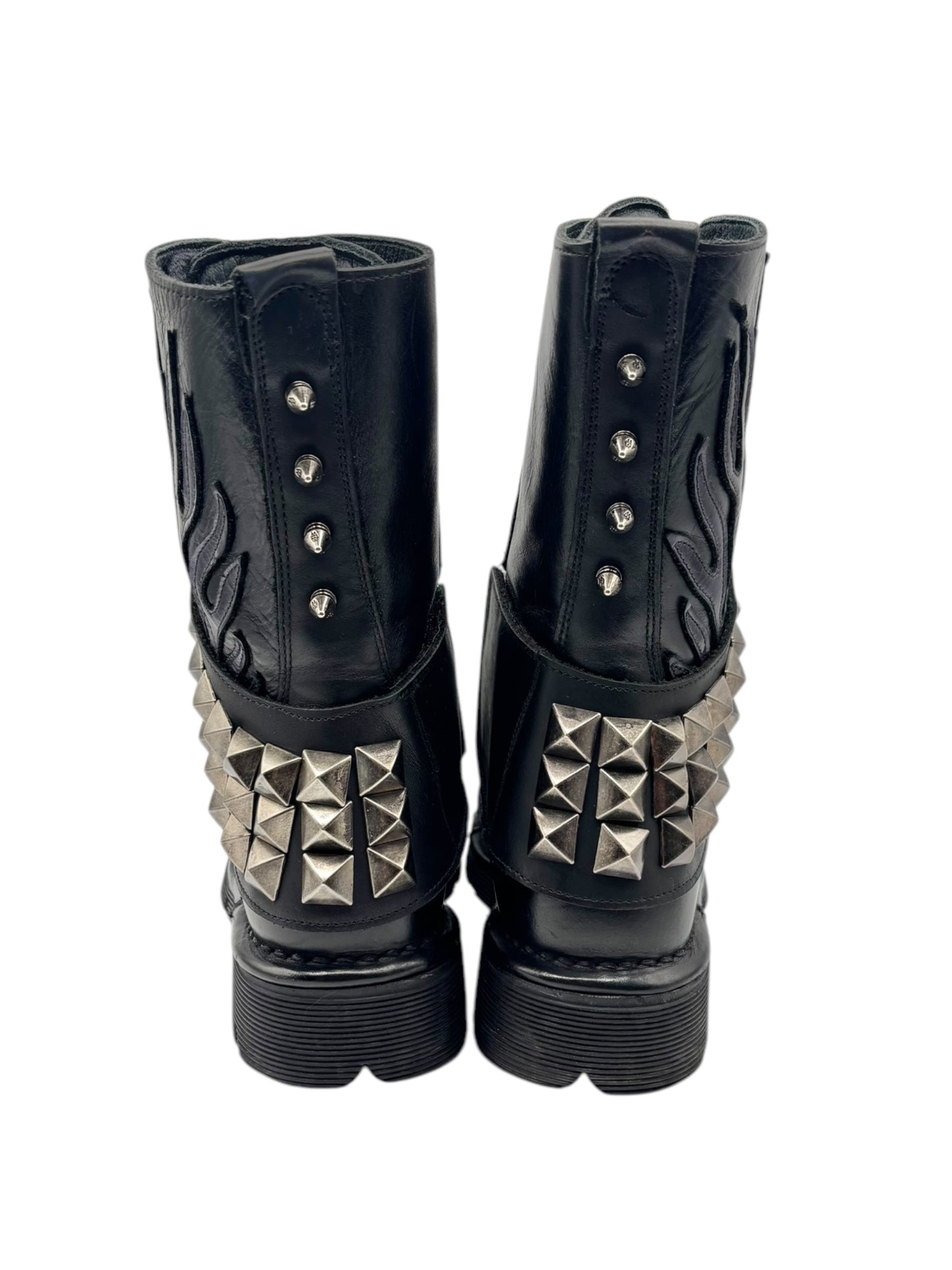 New Rock punk leather boots size 37