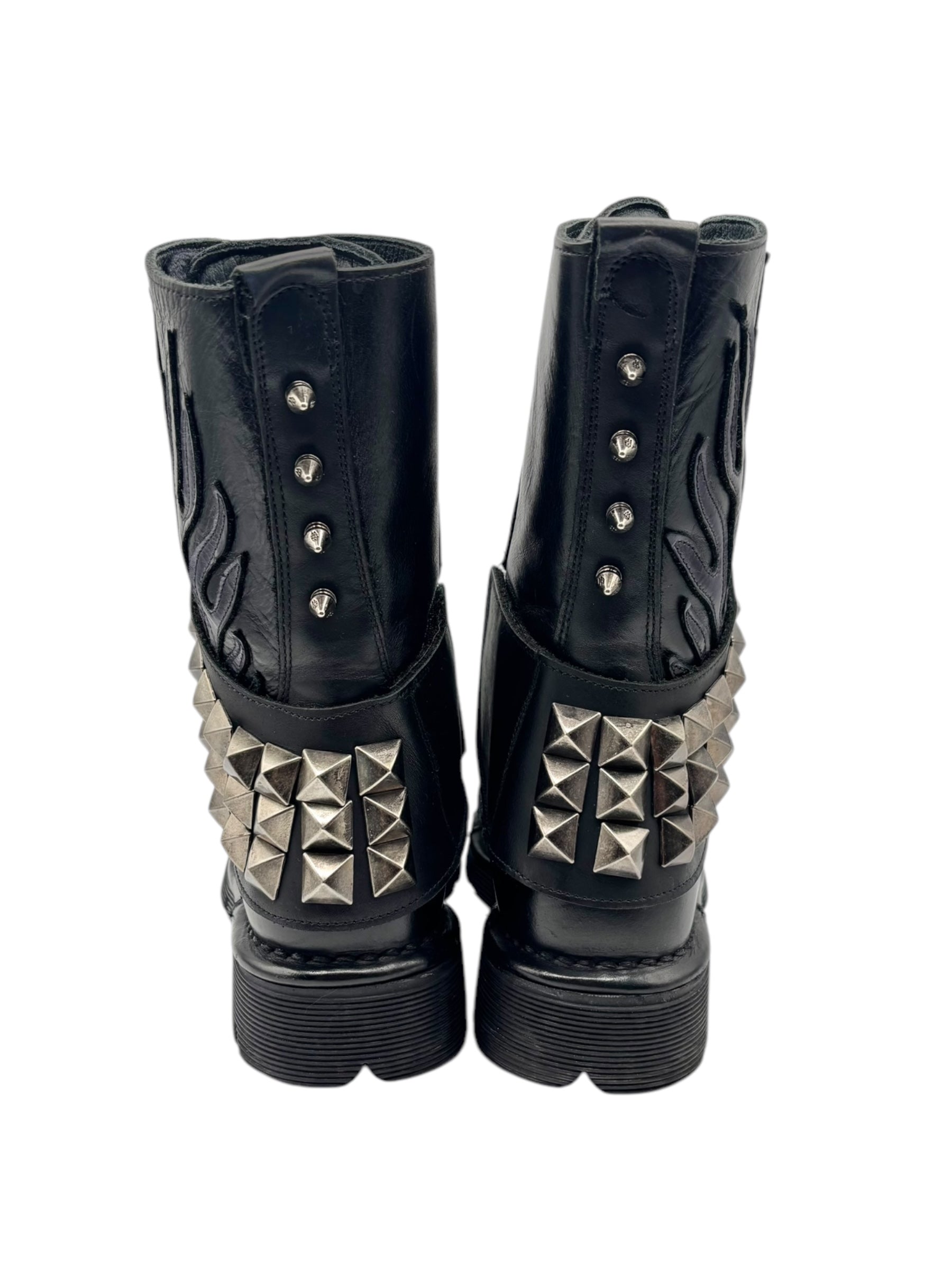 New Rock punk leather boots size 37