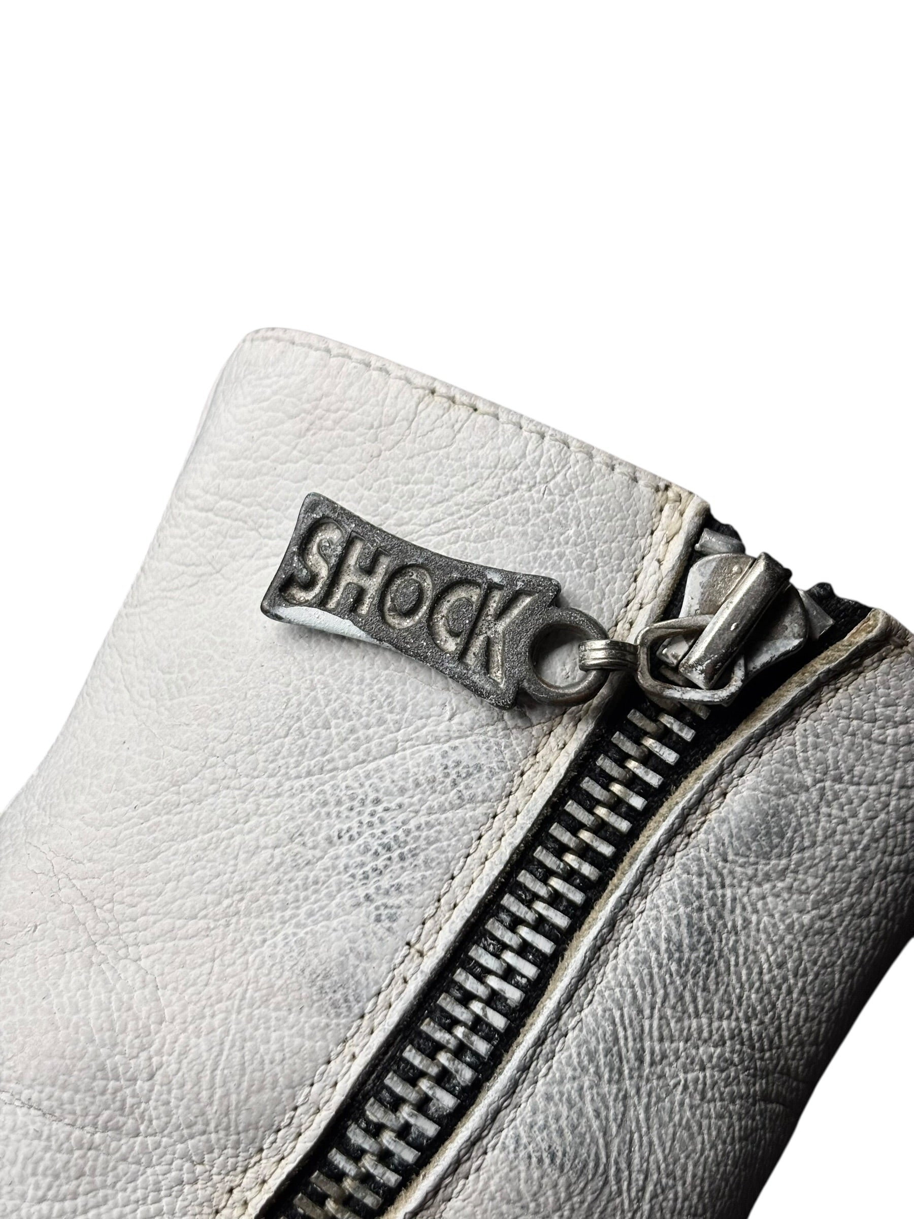 Vintage SHOCK white platform boots size 36