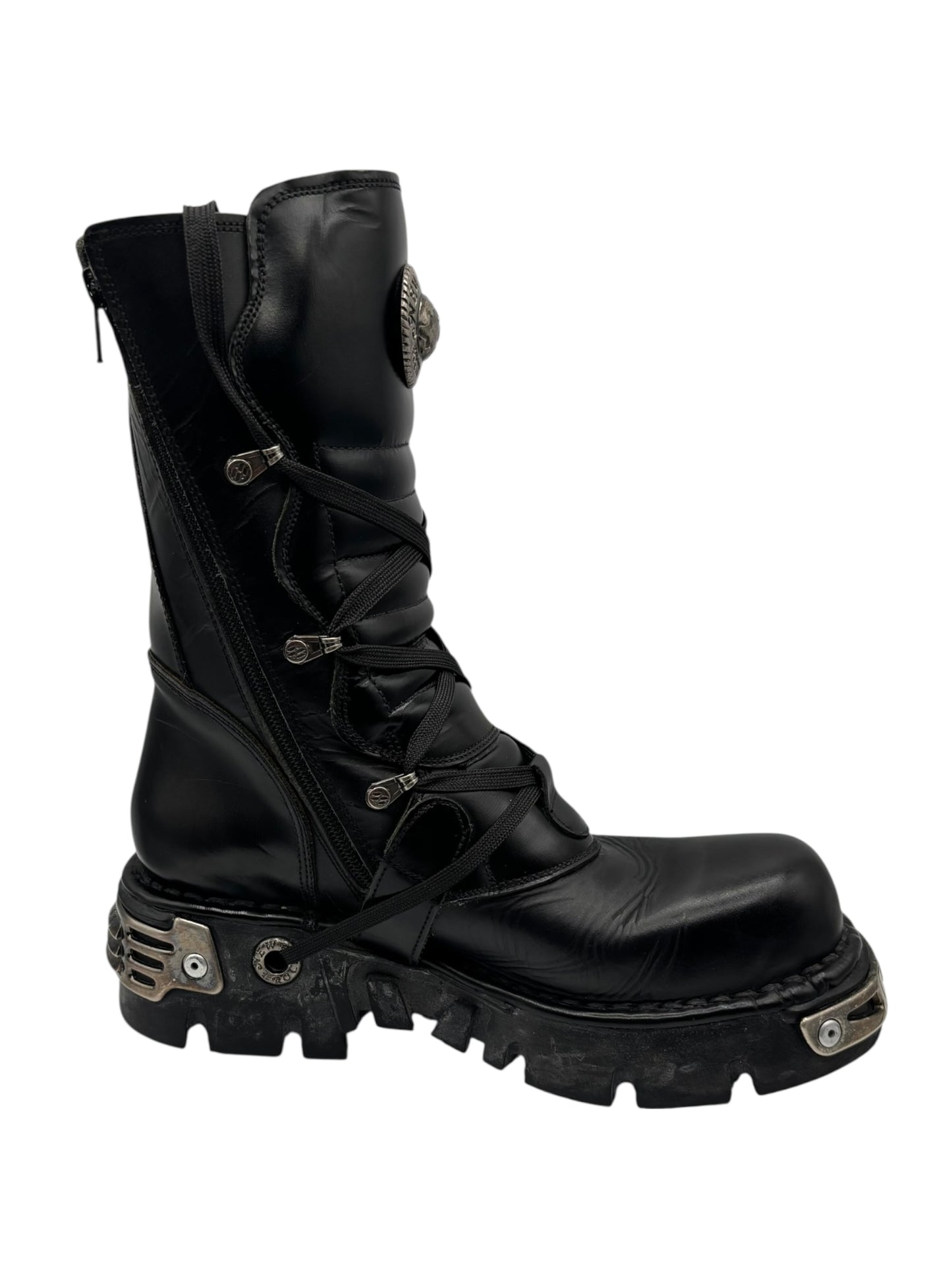 Rare vintage New Rock reactor leather boots size 42