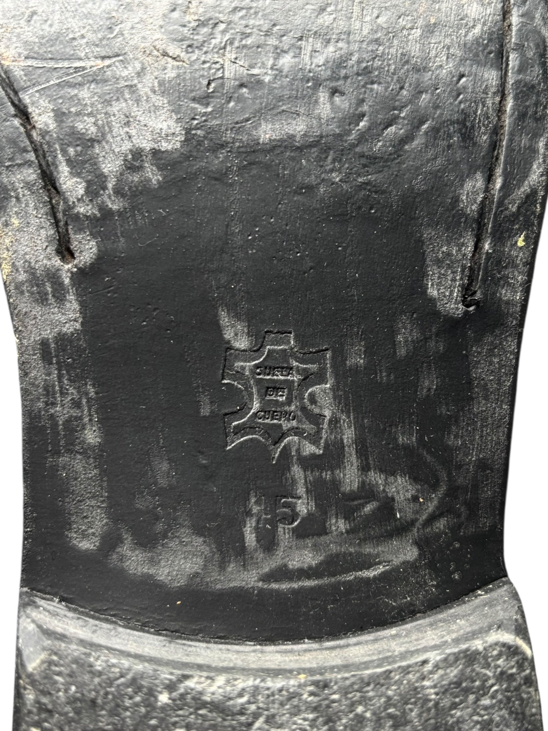 Vintage New Rock sauron black leather cowboy boots size 45