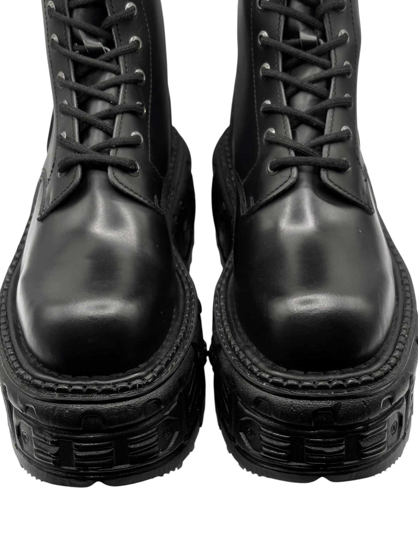 New Rock tank platform leather boots