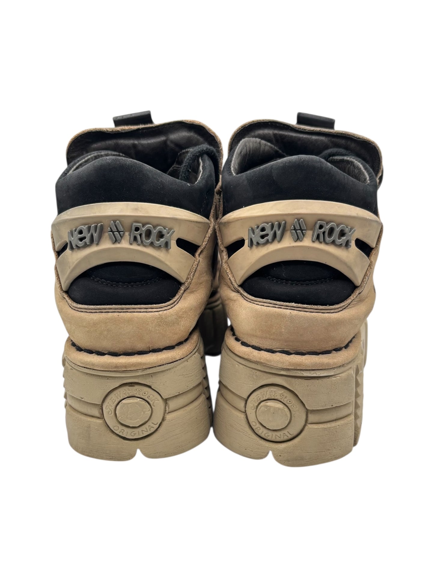 Vintage New Rock beige M106 platform boot size 39