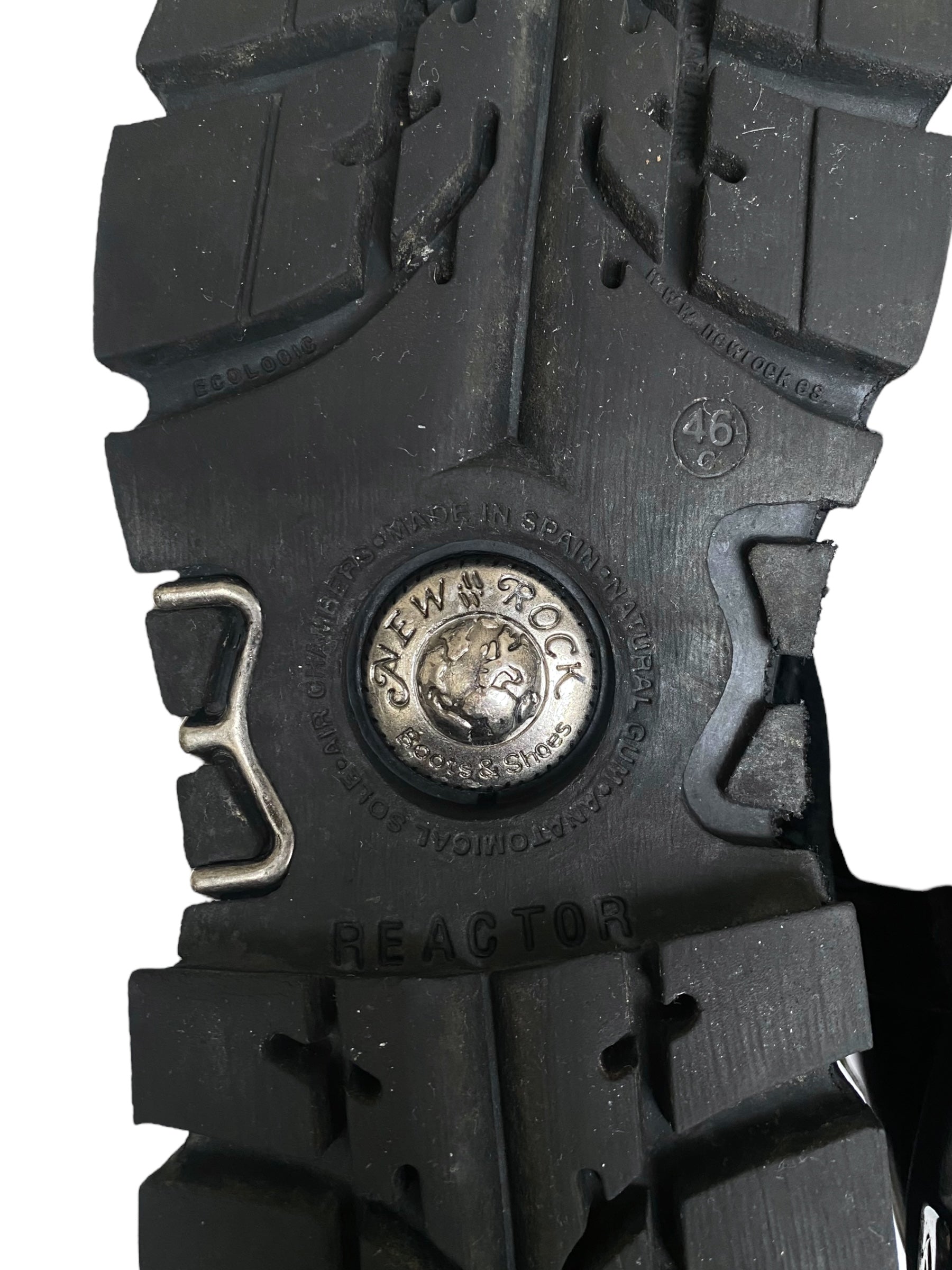 Vintage New Rock M-161-S1 reactor knee-high boots size 46