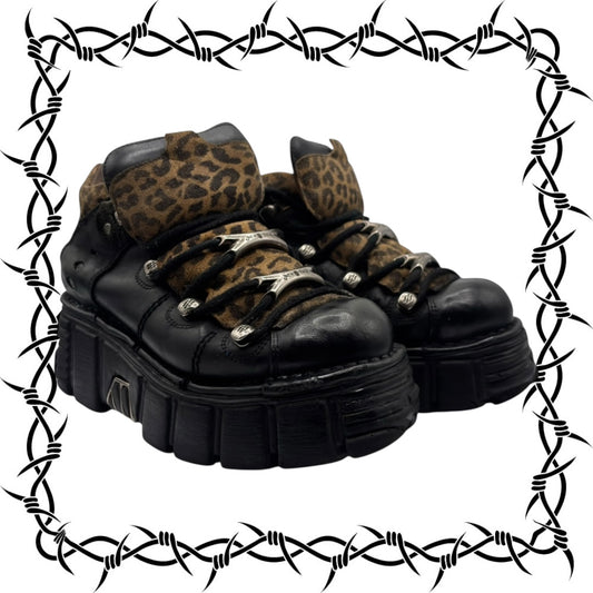 Vintage New Rock M106 leppard platform boots