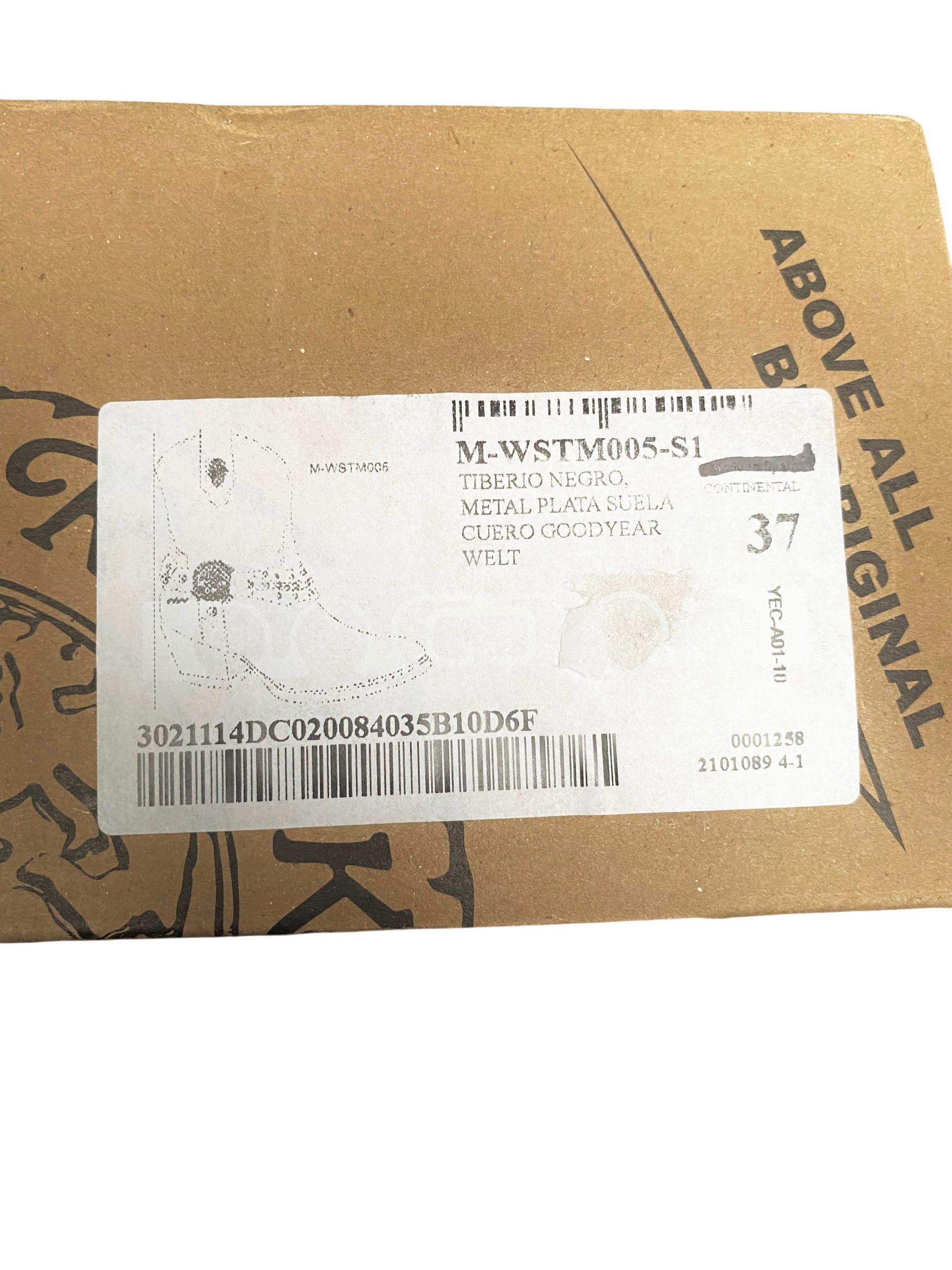 New Rock leather cowboy boots size 37