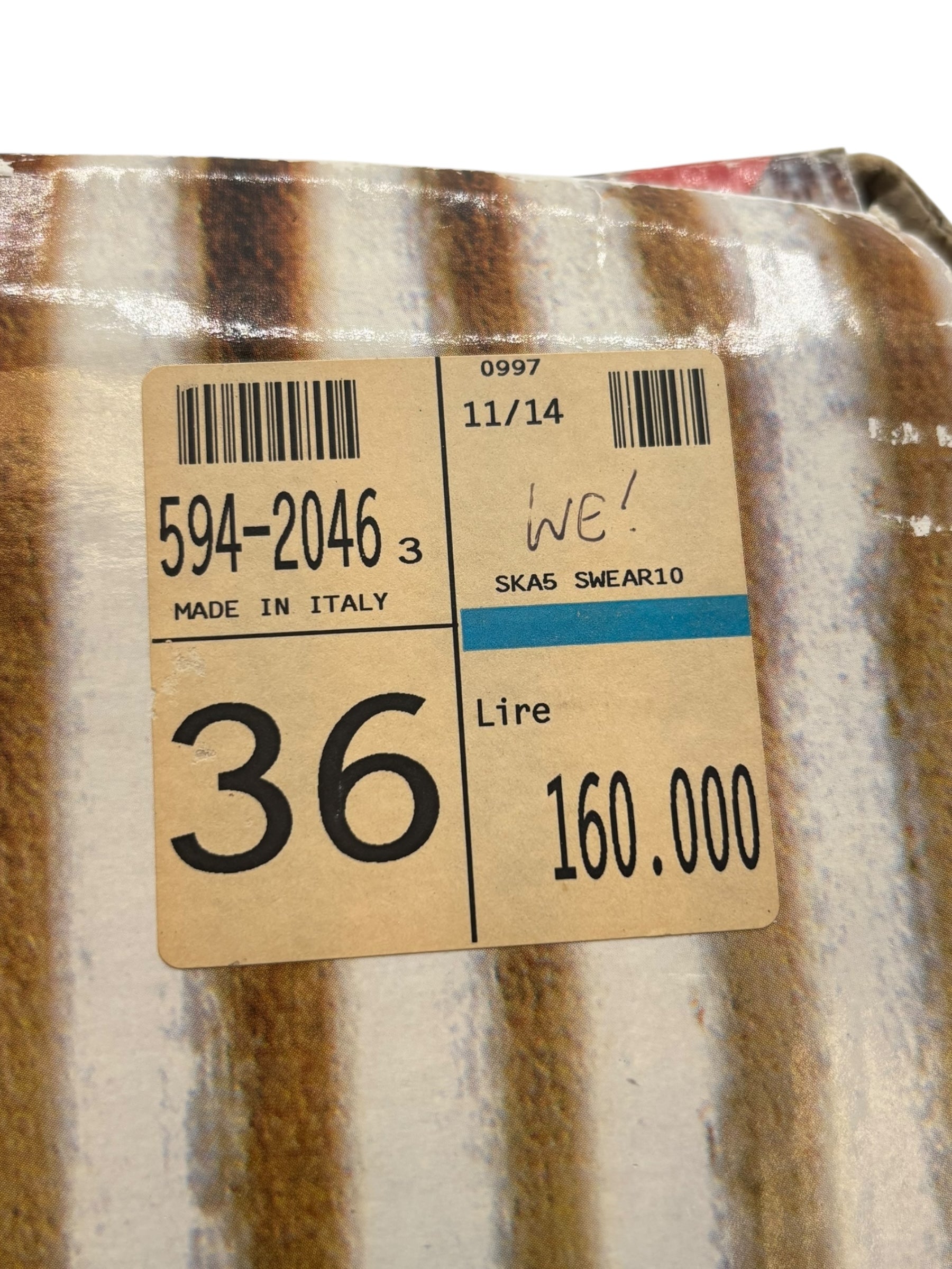 Vintage Swear London platform wedge boots size 36