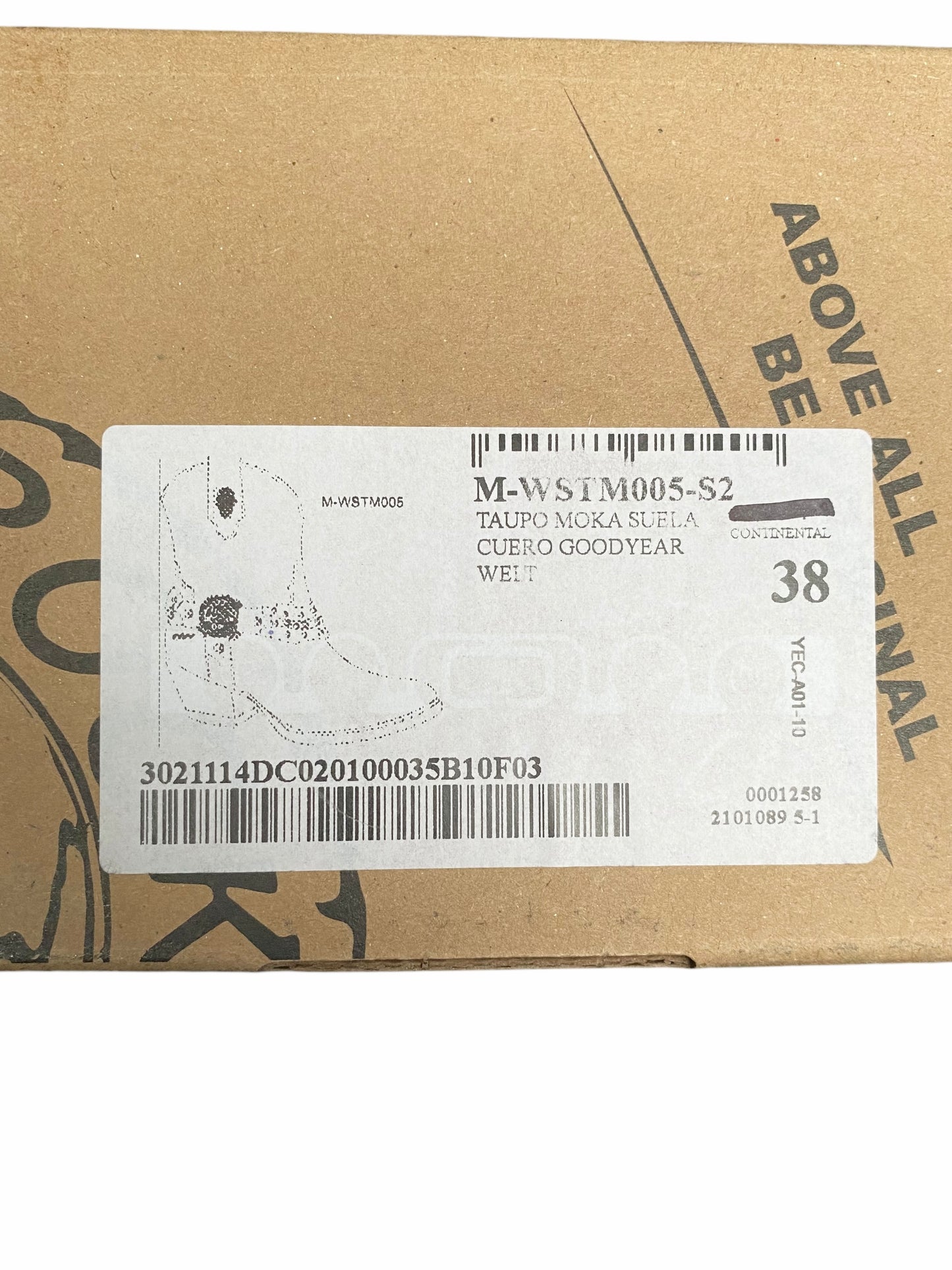 New Rock leather cowboy boots size 38