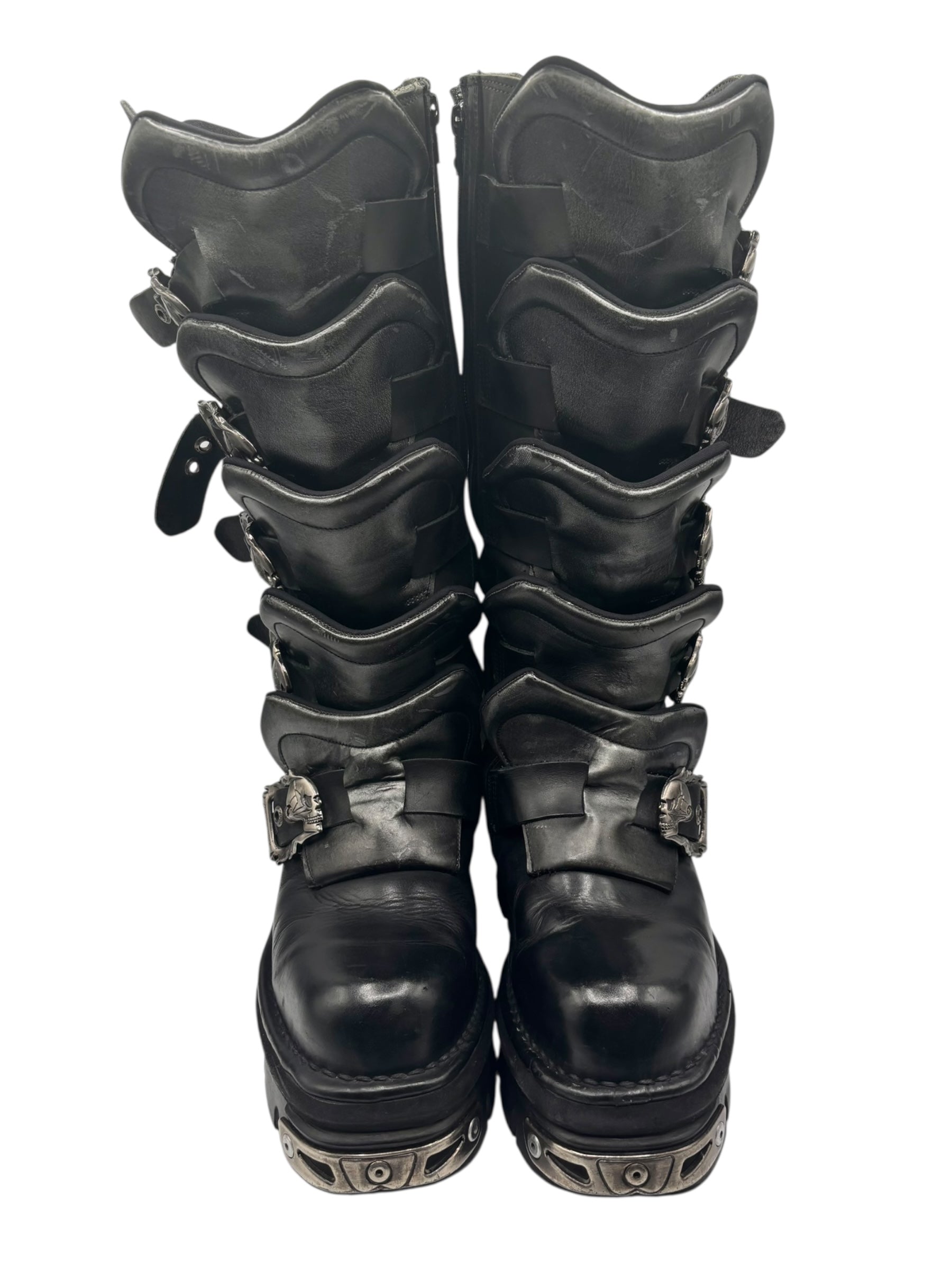 Vintage New Rock M.738 knee high dragon scale boots size 41