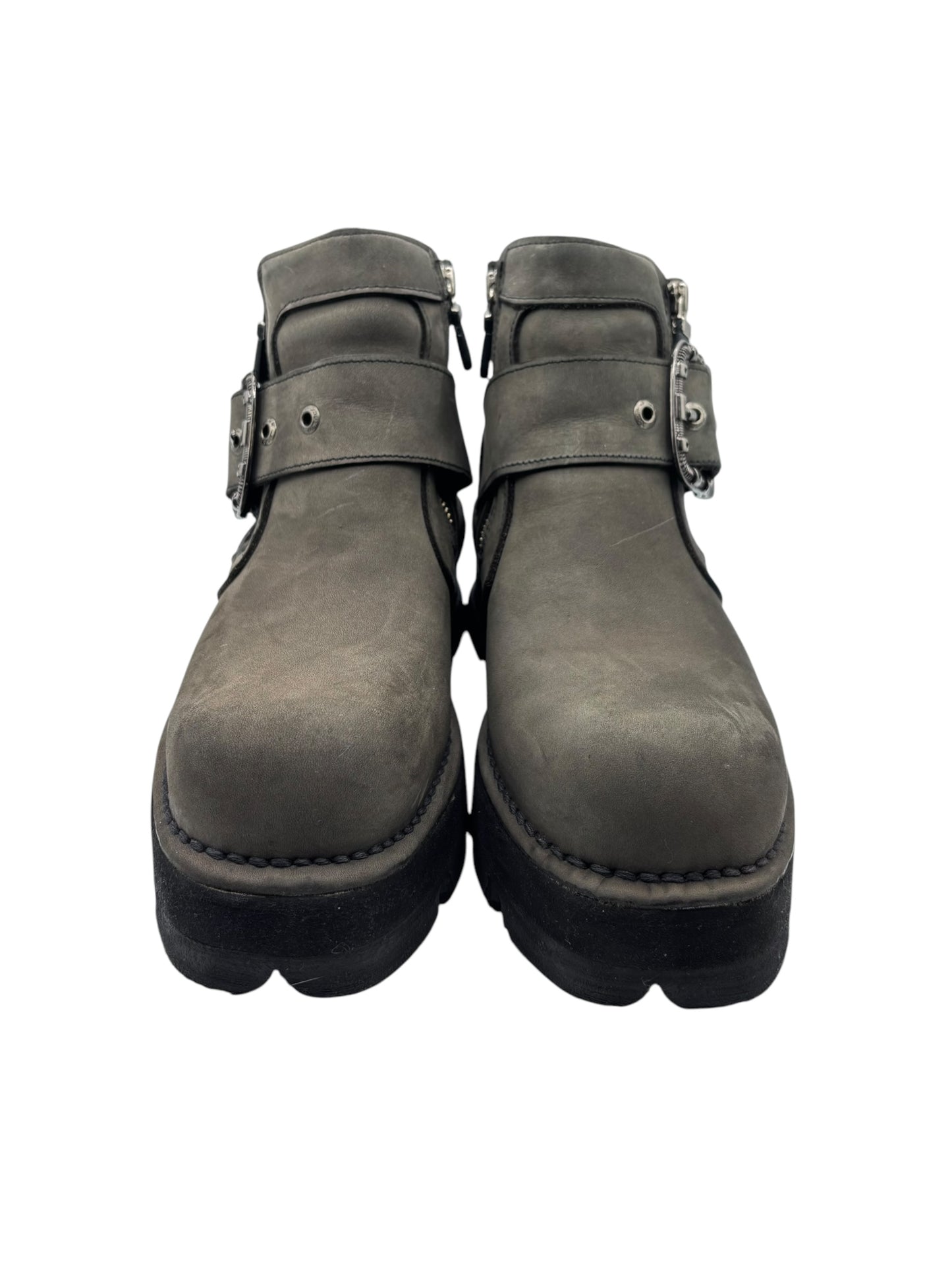 Vintage New Rock leather ankle boots size 41