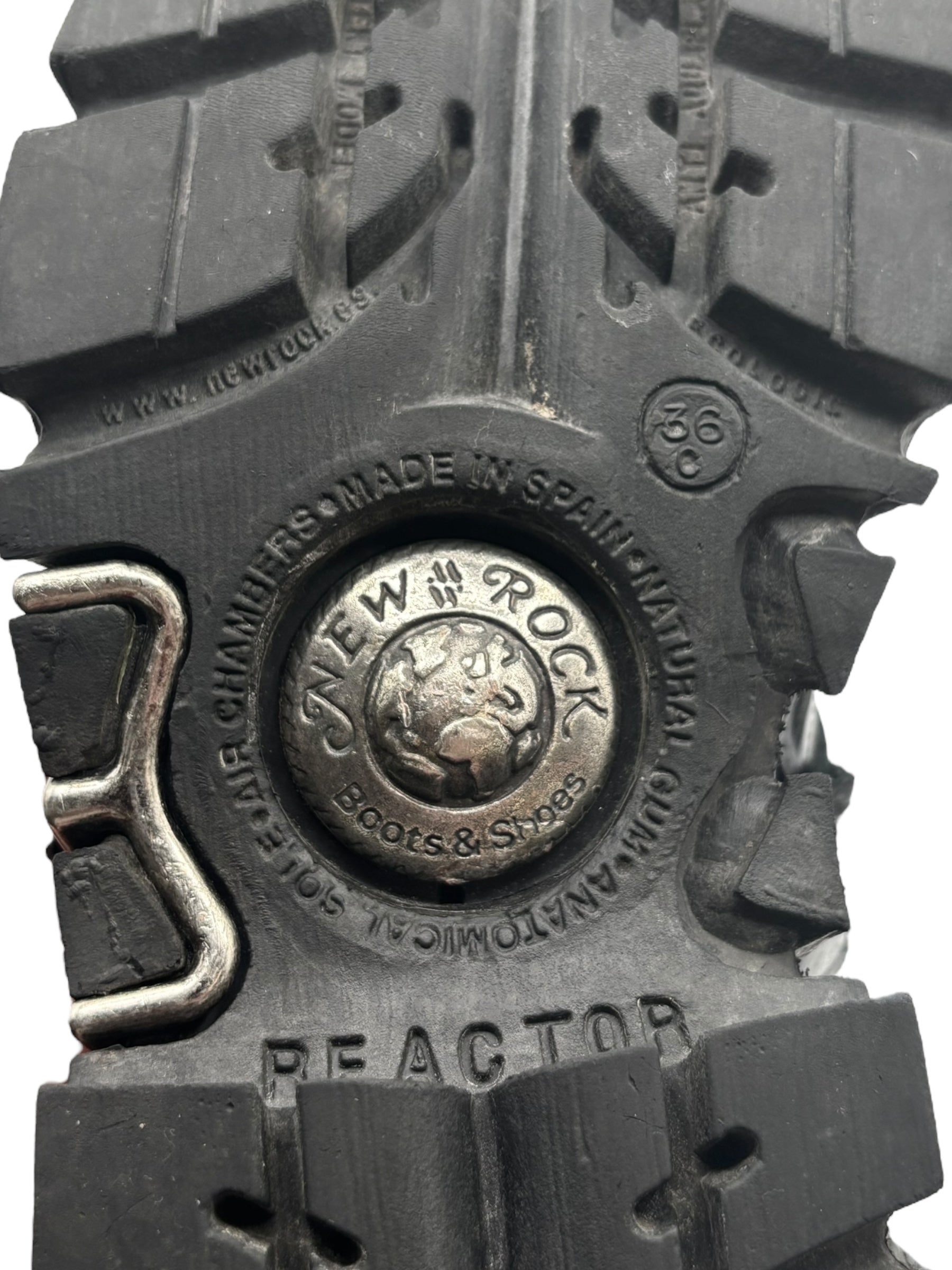 Vintage New Rock M-727-S1 chained leather boots size 36