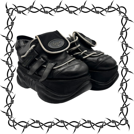 Vintage Swear London street mix 09 platform boots in black color wave size 38